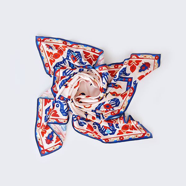 Moreni Scarf with Armenian Alphabet - AYB Collection (Mashtots)