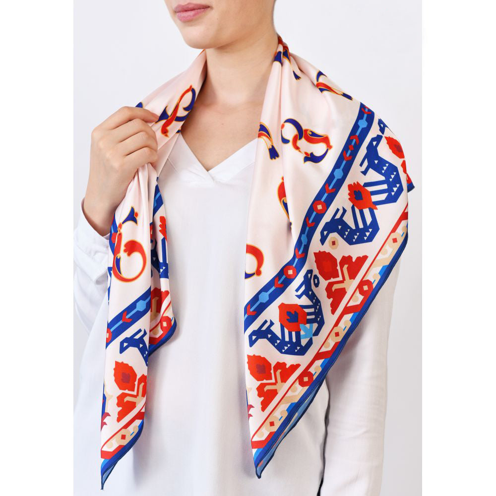 Moreni Scarf with Armenian Alphabet - AYB Collection (Mashtots)