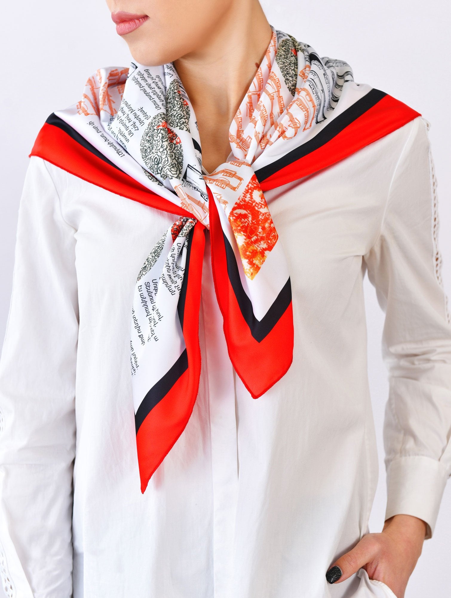 Moreni Scarf - Apricot Tree