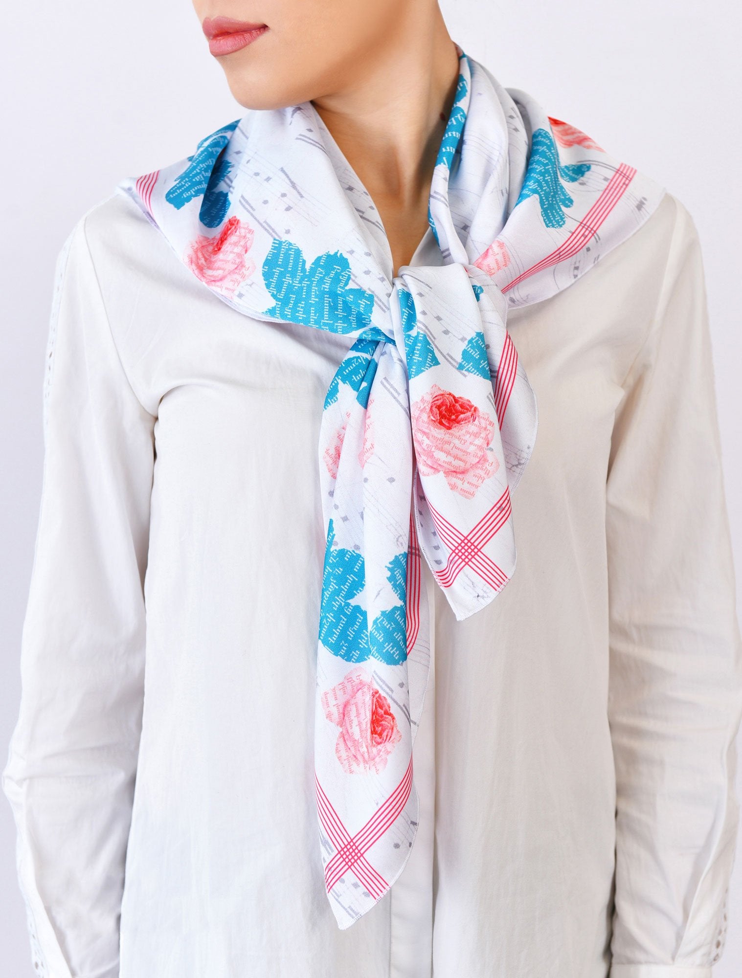Moreni Scarf - Rose Tree