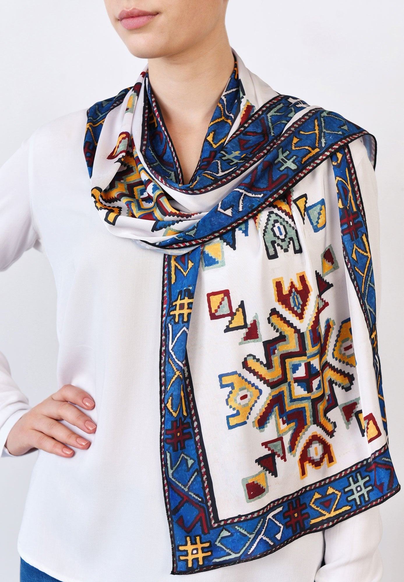 Moreni Artsakh Scarf - Yellow