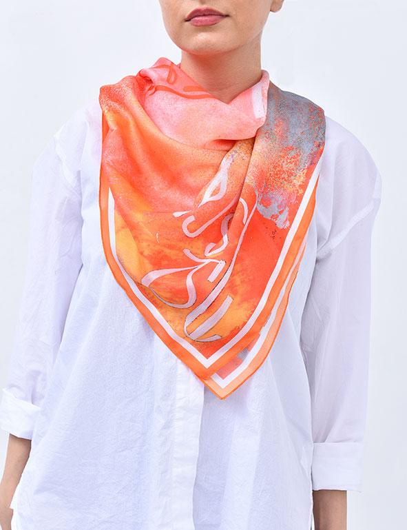 Moreni Scarf - Tarani Scarf (Apricot Color)