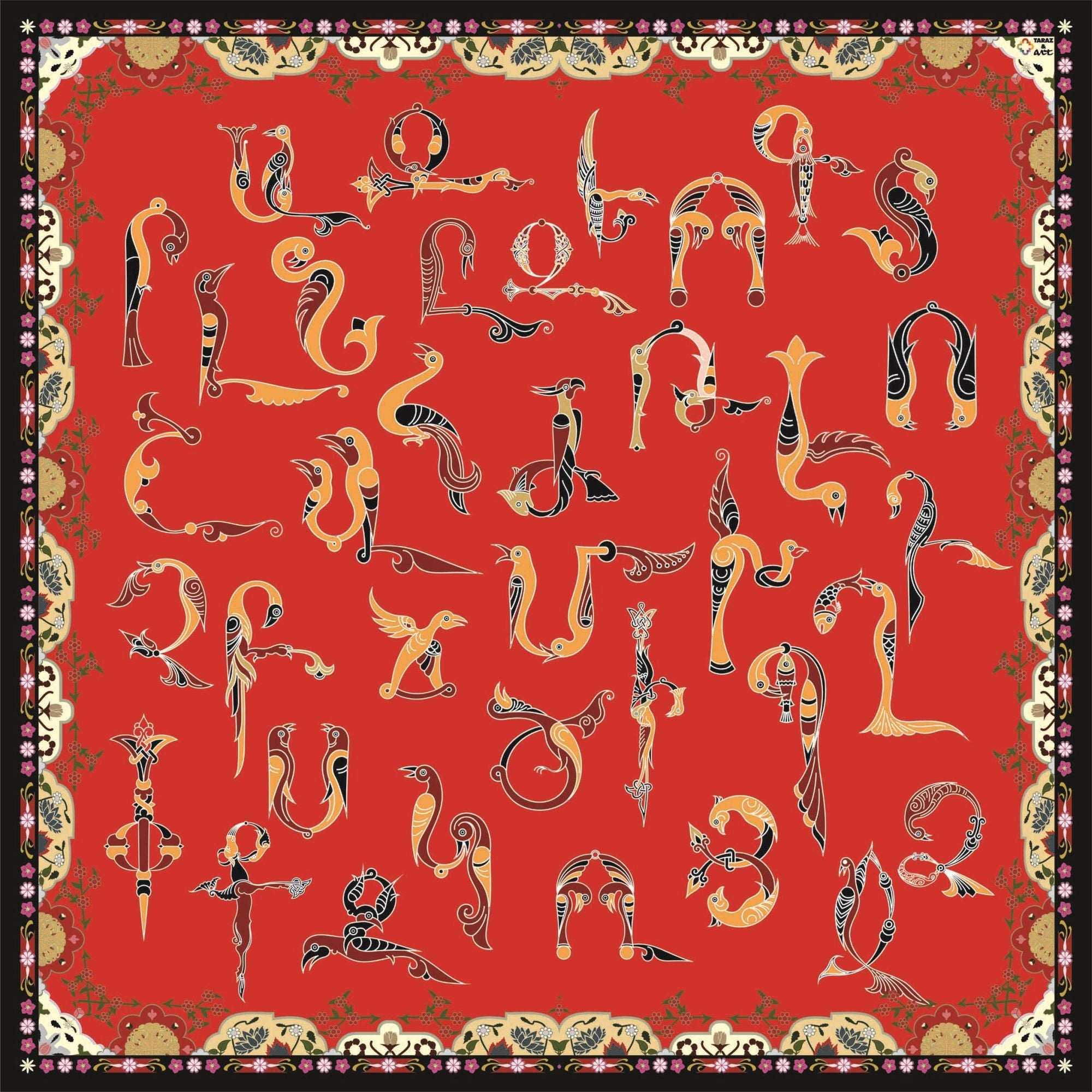 Taraz & Art Scarf - Letters Exposition