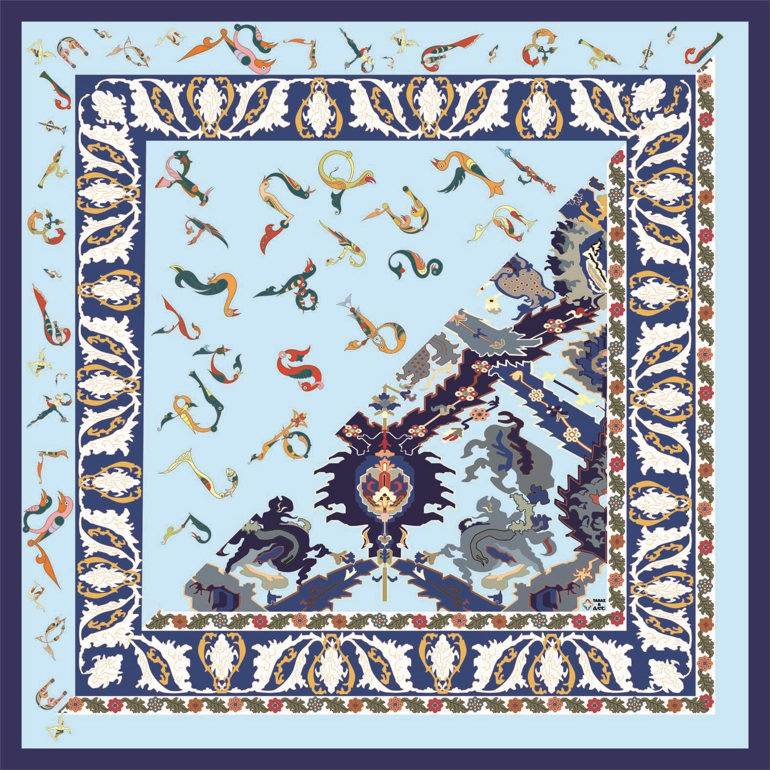 Taraz & Art Scarf - Letters Exposition