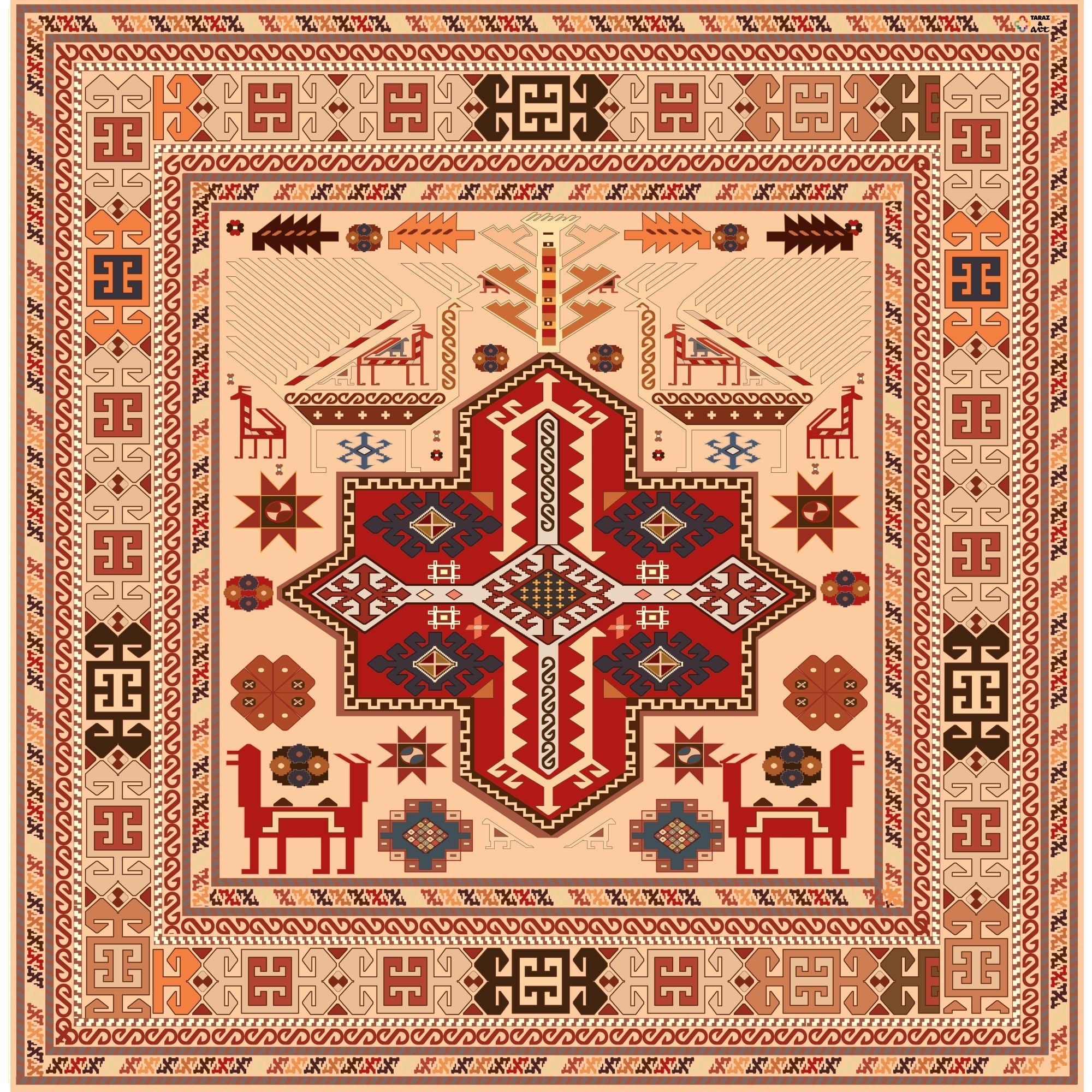 Taraz & Art Scarf - Ornamental Art
