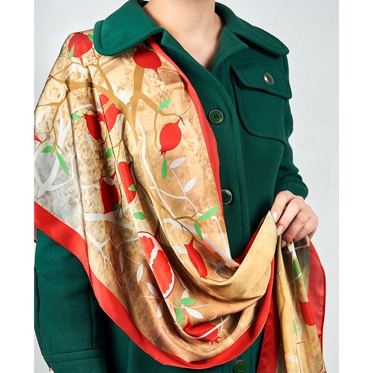 The Color of Pomegranate Scarf
