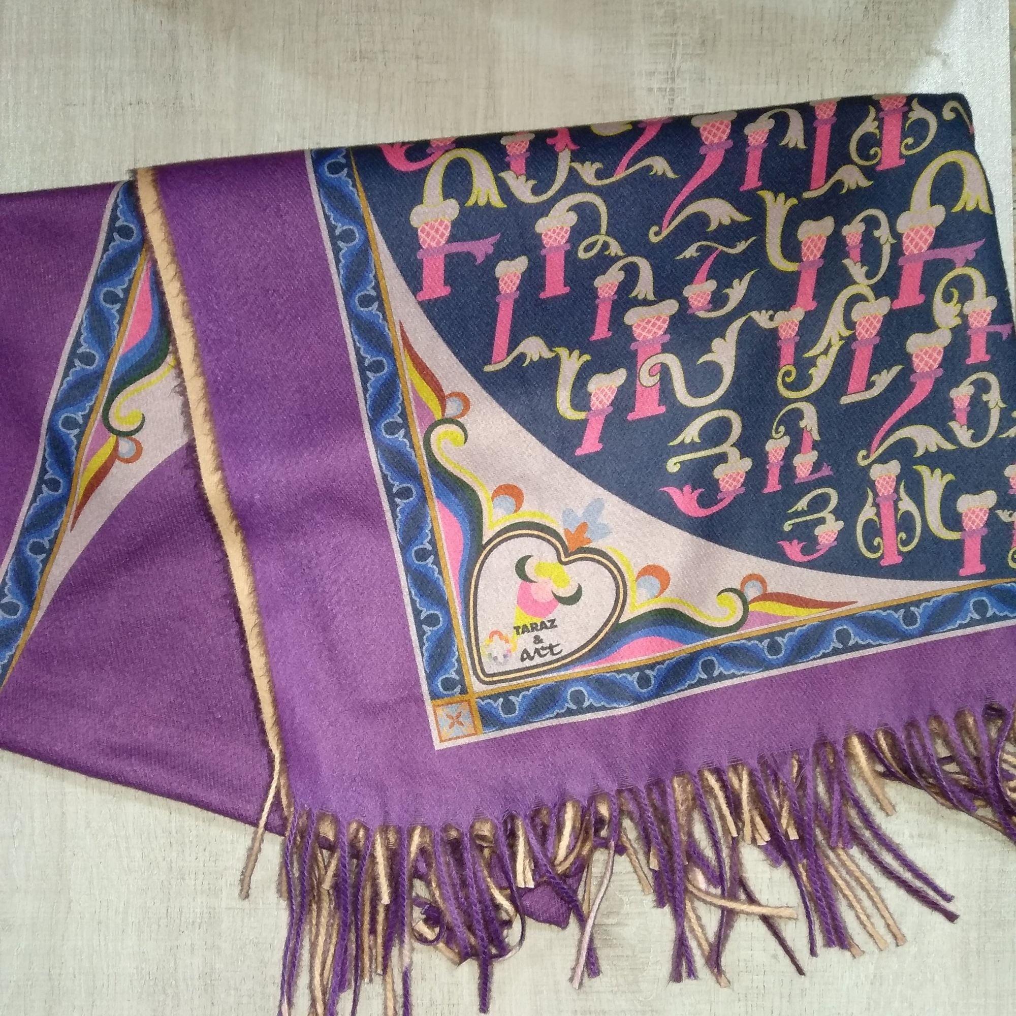 Taraz & Art Cashmere Scarf for Women