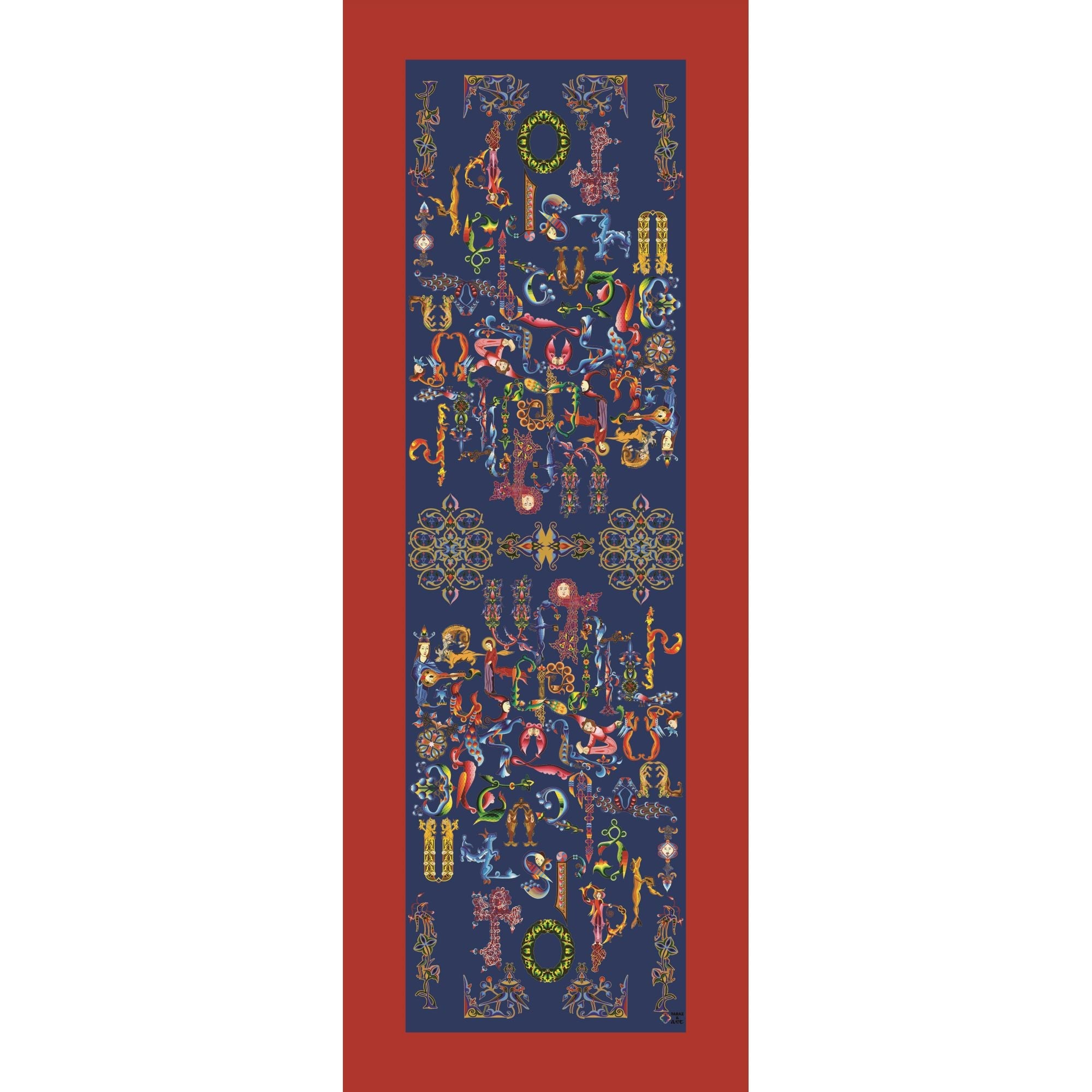 Taraz & Art Cashmere Scarf for Women