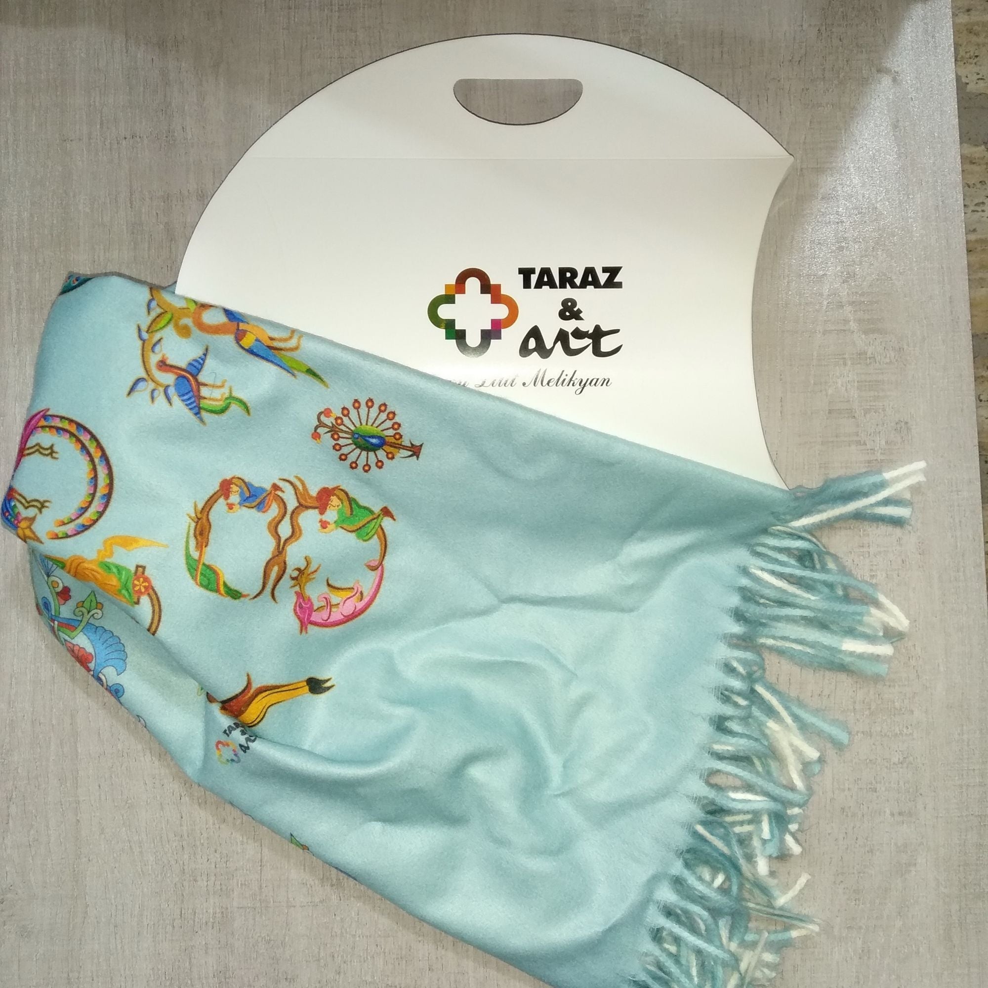 Taraz & Art Cashmere Scarf for Women