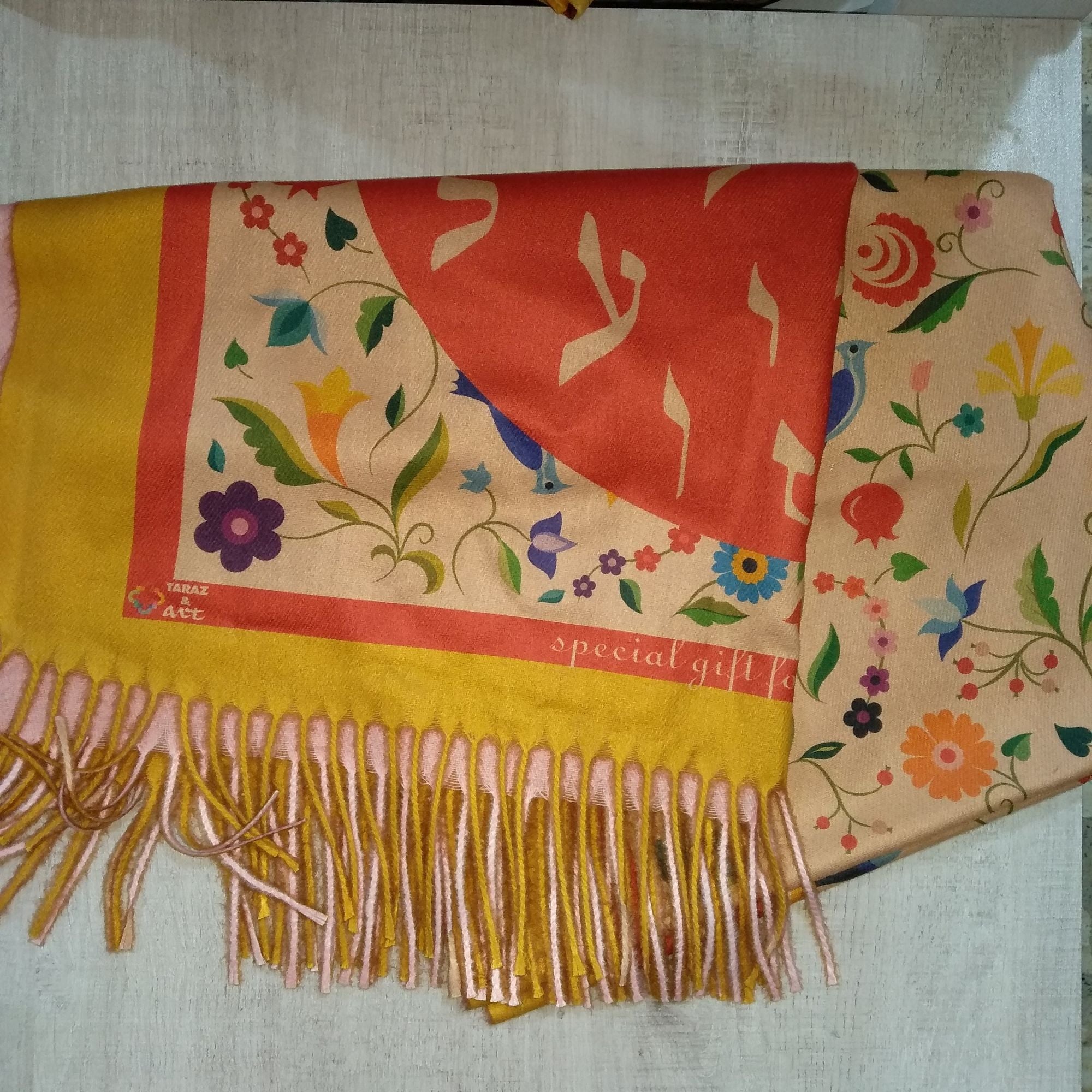 Taraz & Art Cashmere Scarf for Women