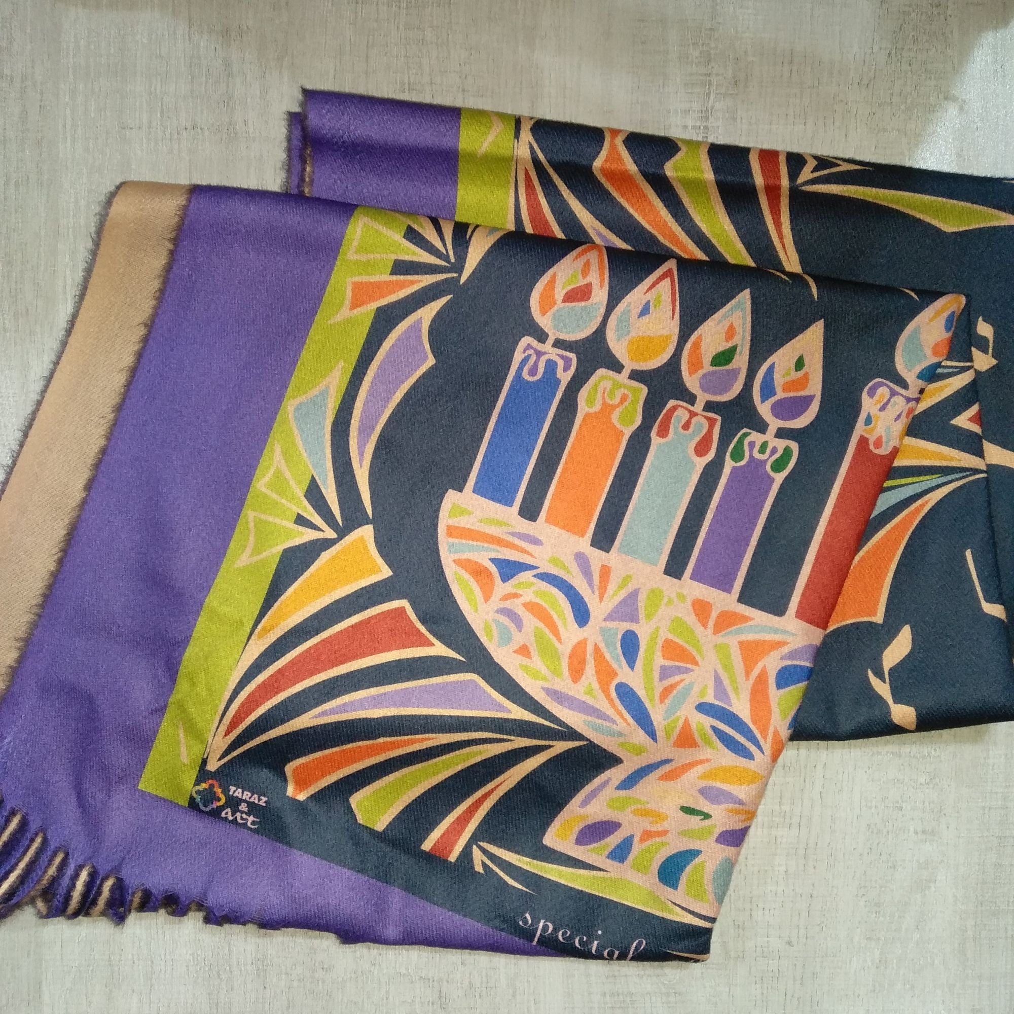 Taraz & Art Cashmere Scarf for Women