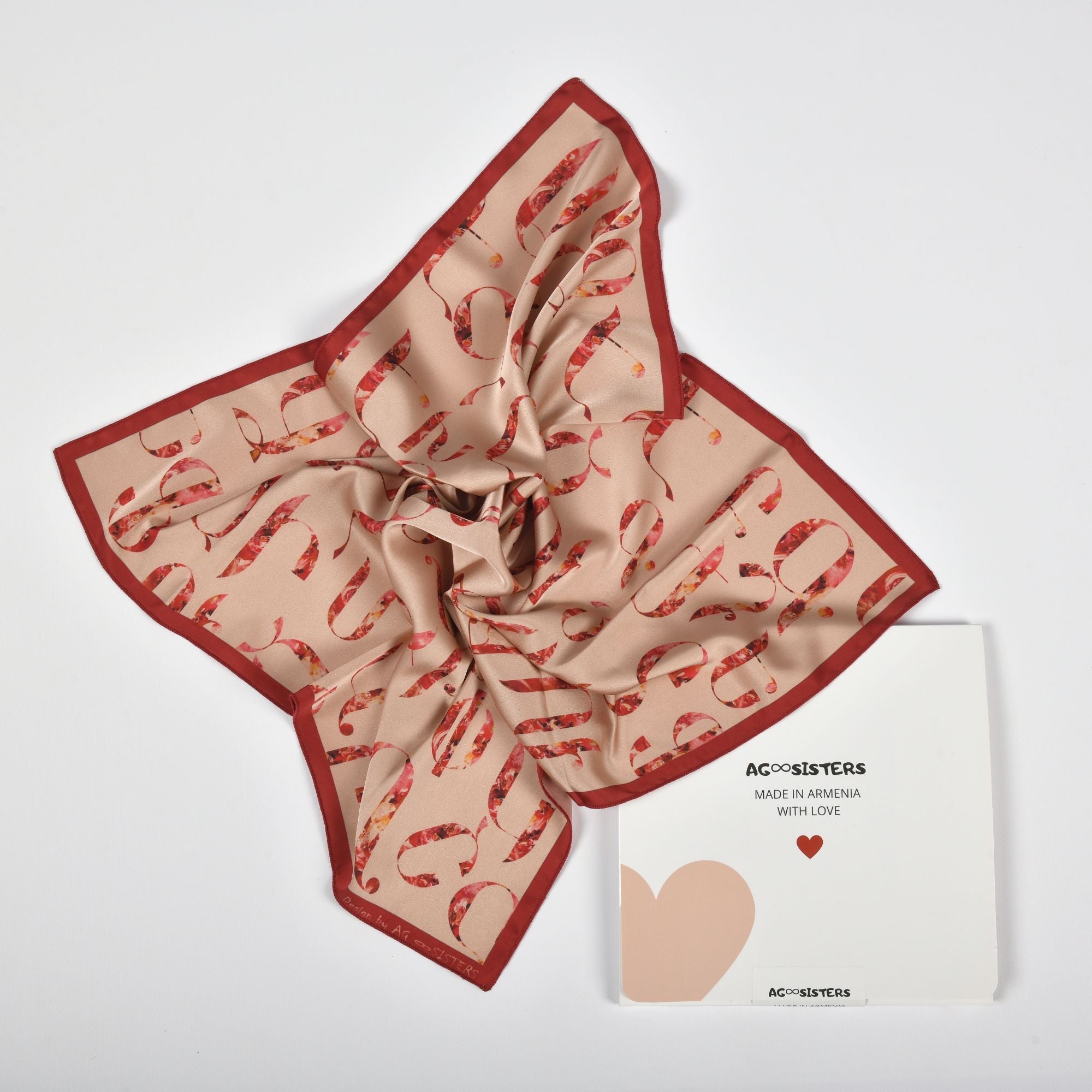 Armenian Alphabet Scarf by AG Sisters