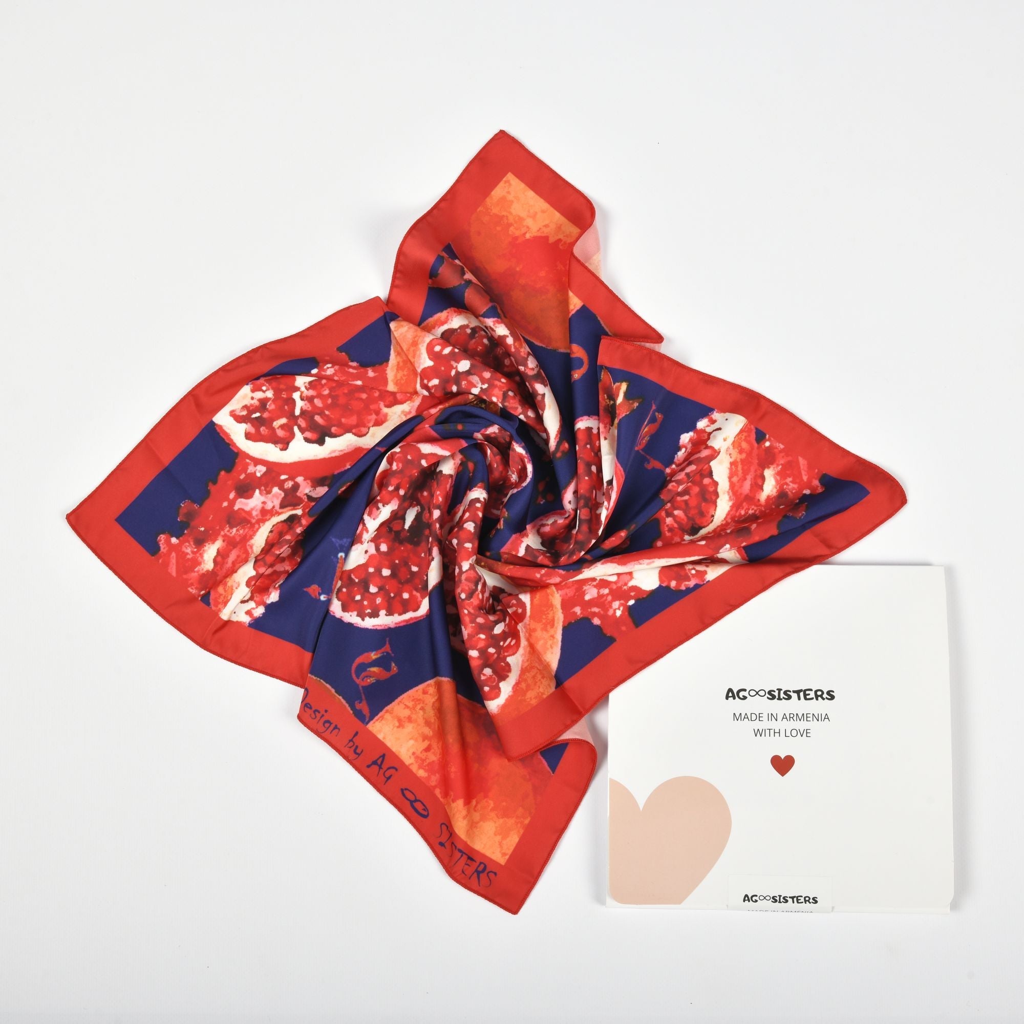 Pomegranate Scarf by AG Sisters