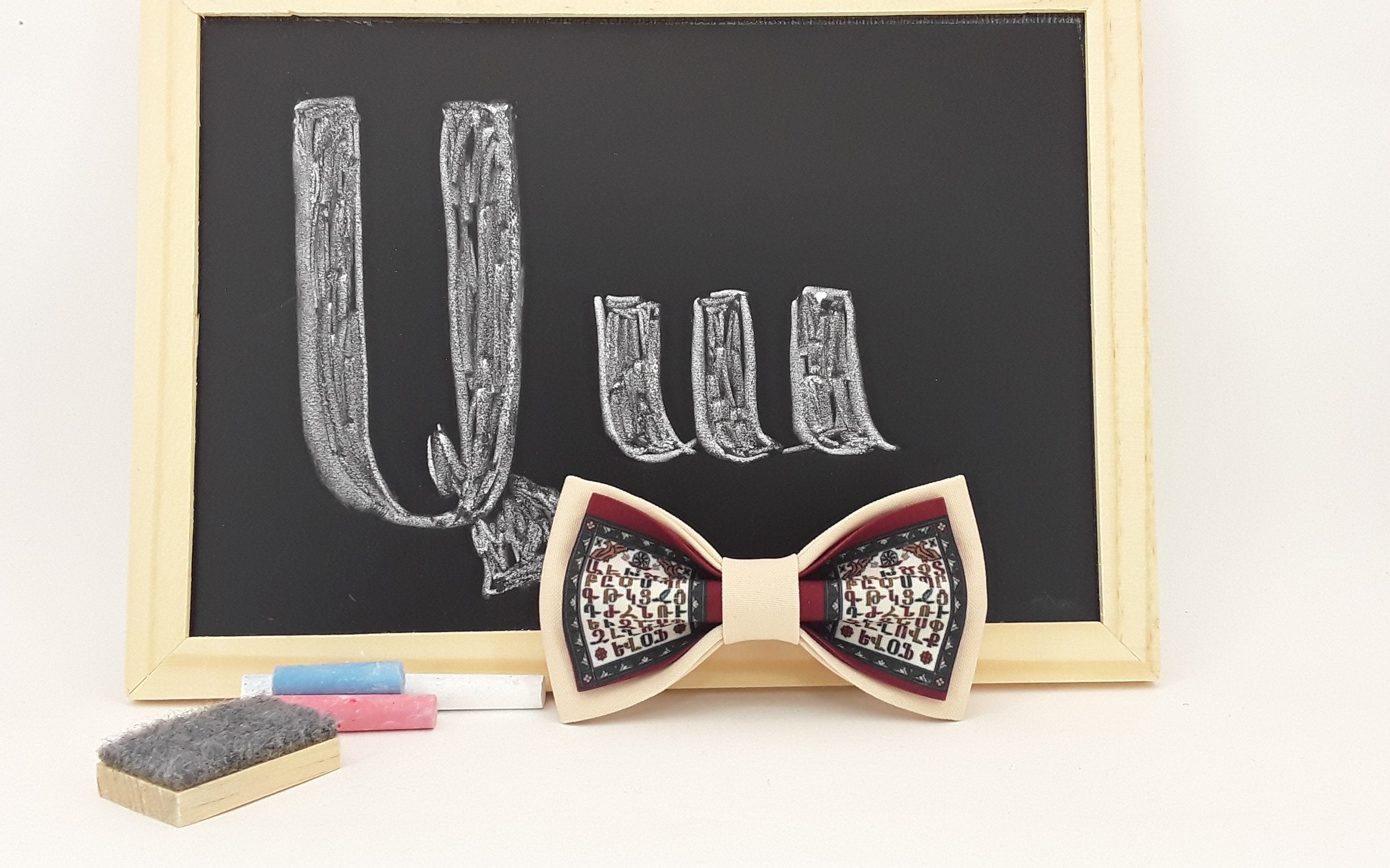 Armenian Alphabet Bow Tie