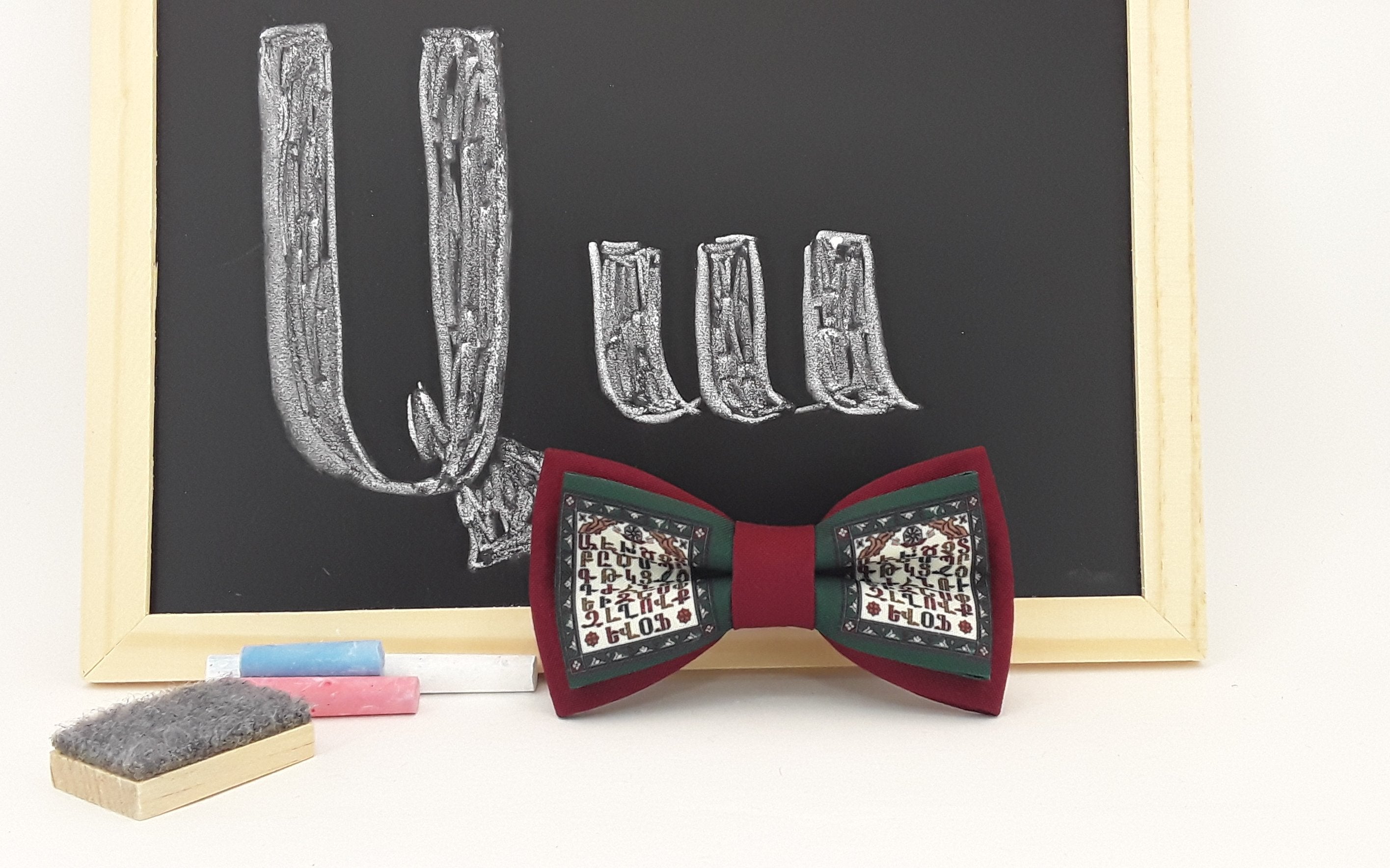 Armenian Alphabet Bow Tie