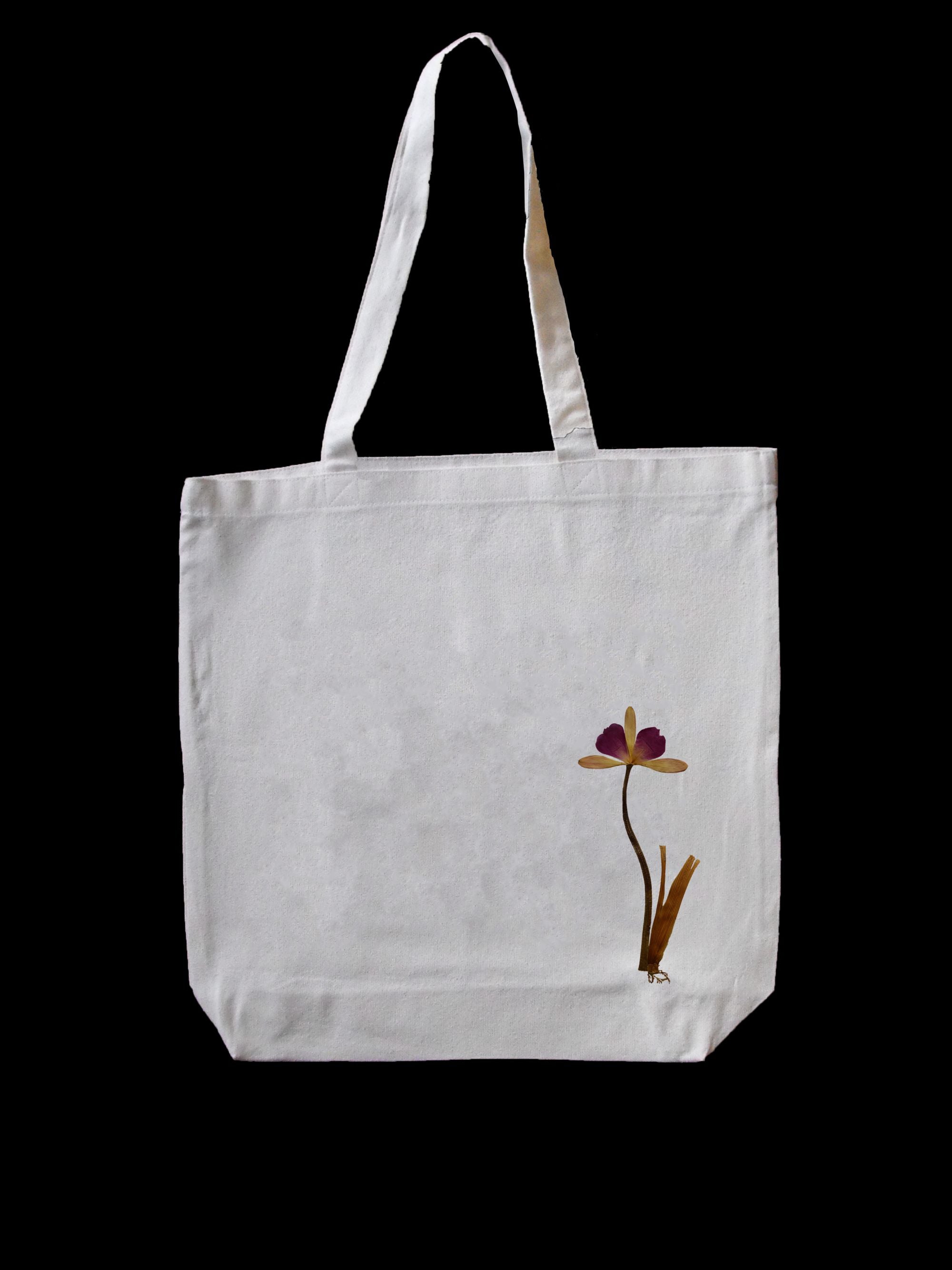 Flower Ornament White Tote Bag