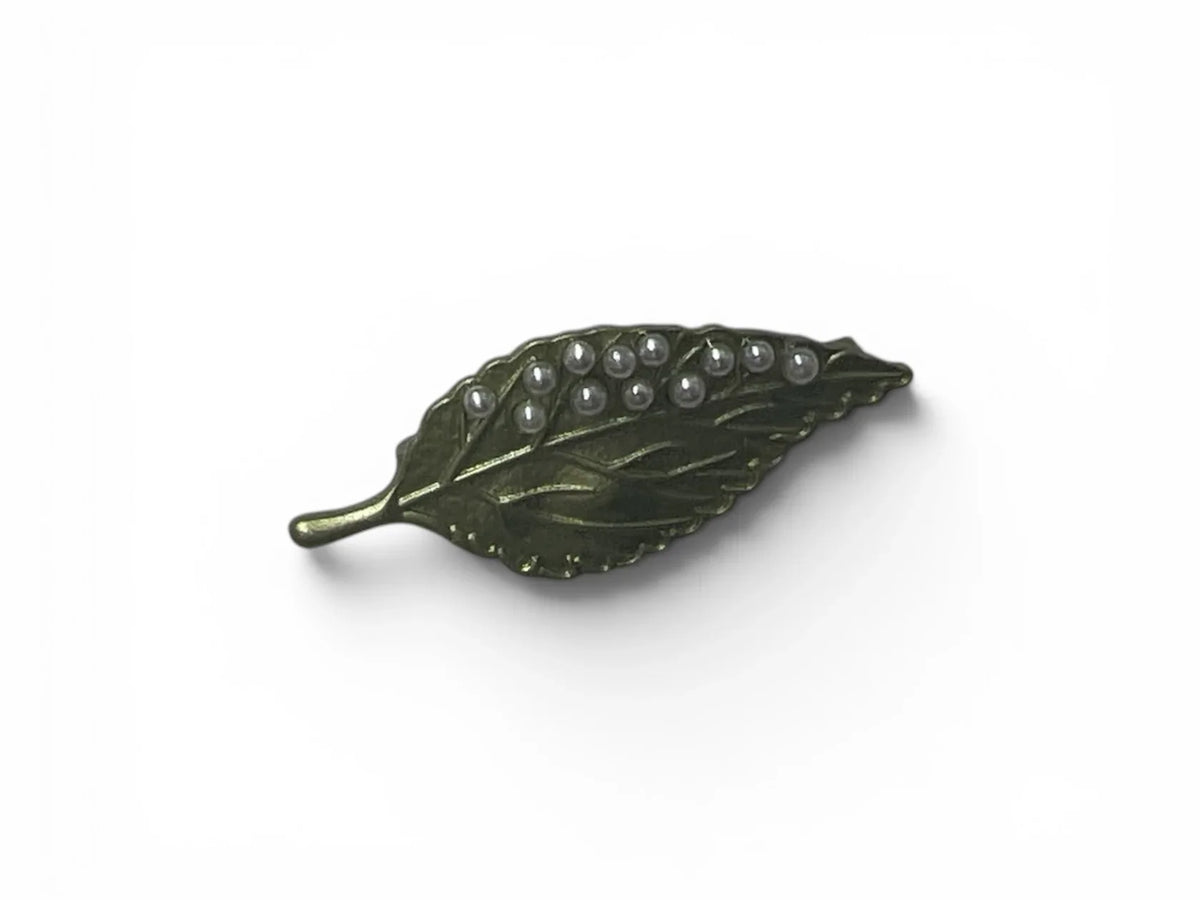 Pearl Leaf Brooch