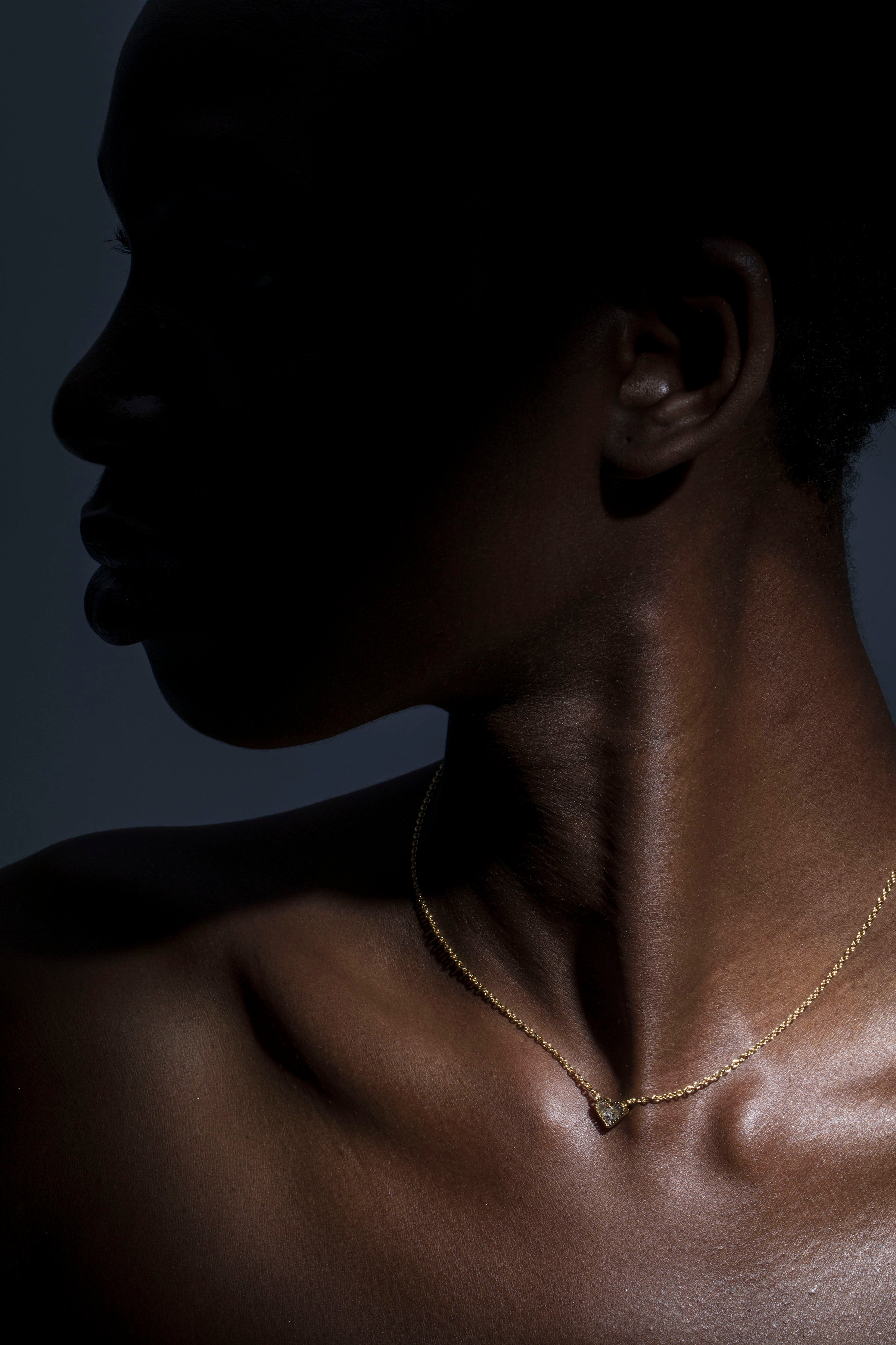 AC Heart Necklace with Gemstone