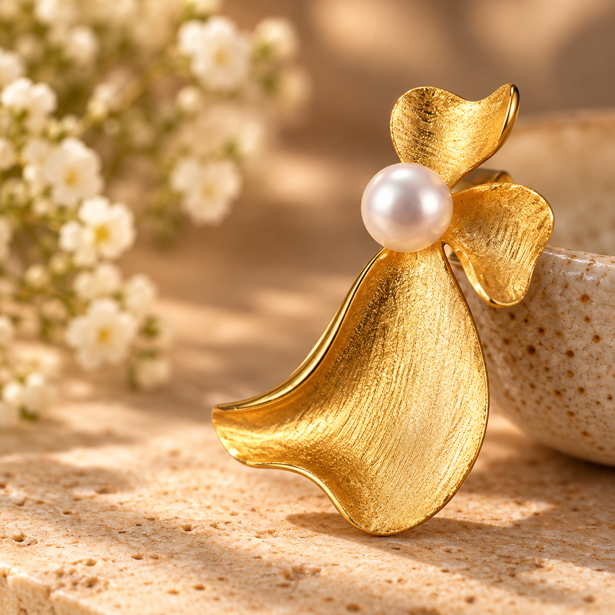 Aurora Pearl Sculpt Earrings