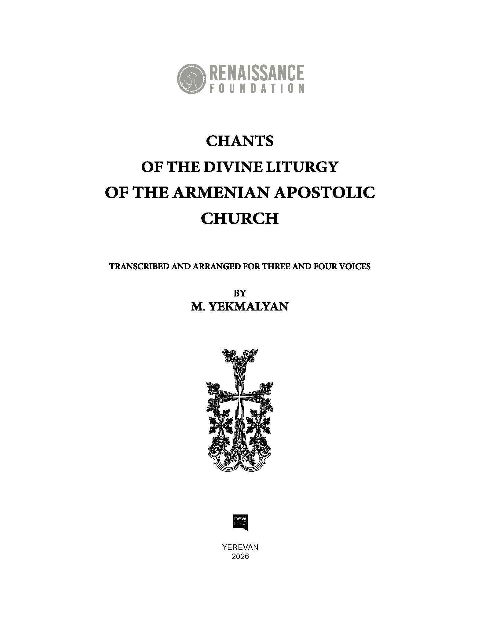 Makar Yekmalyan – Chants of the Holy Liturgy