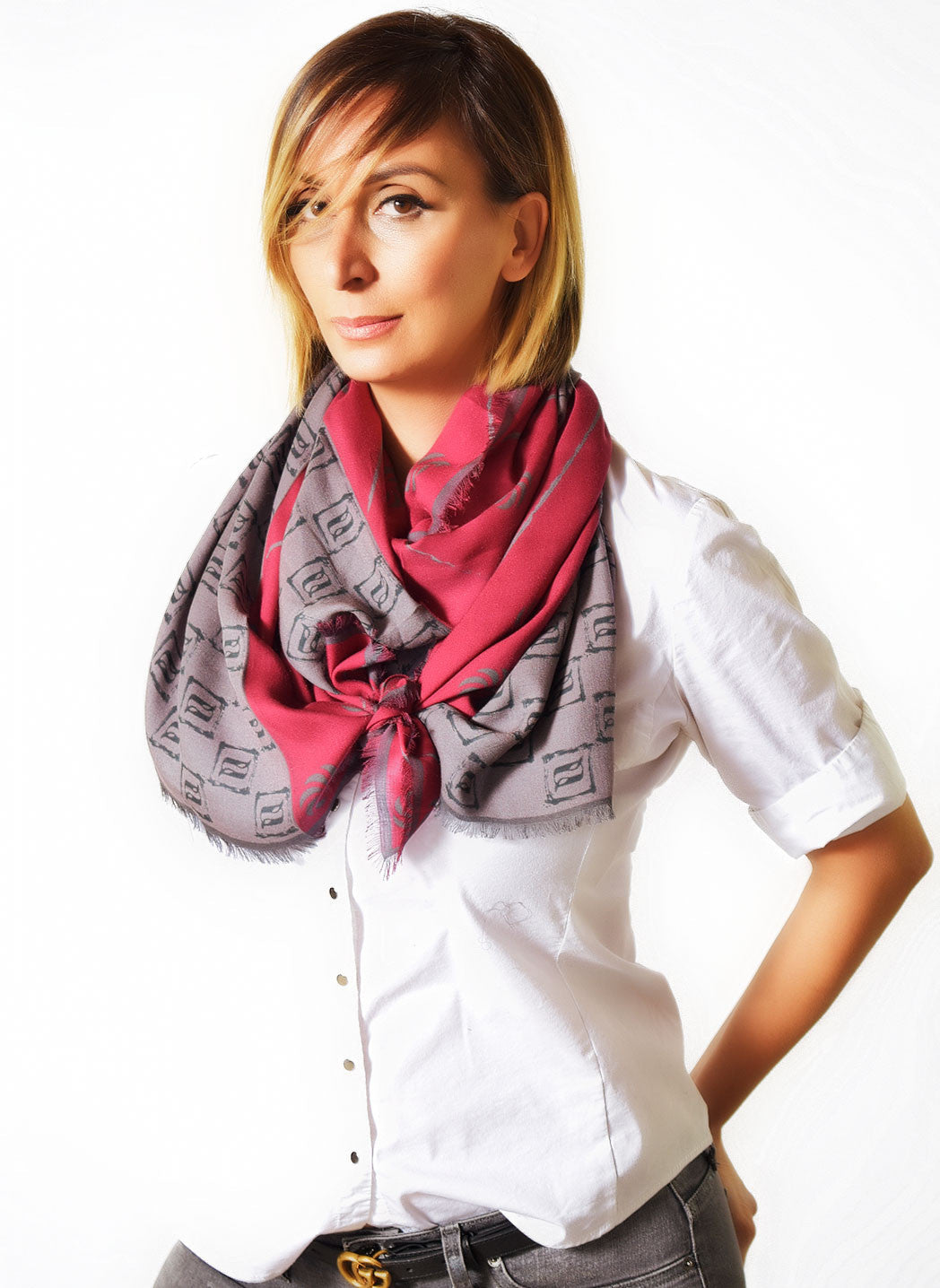 Eternity Burgundy Unisex Scarf
