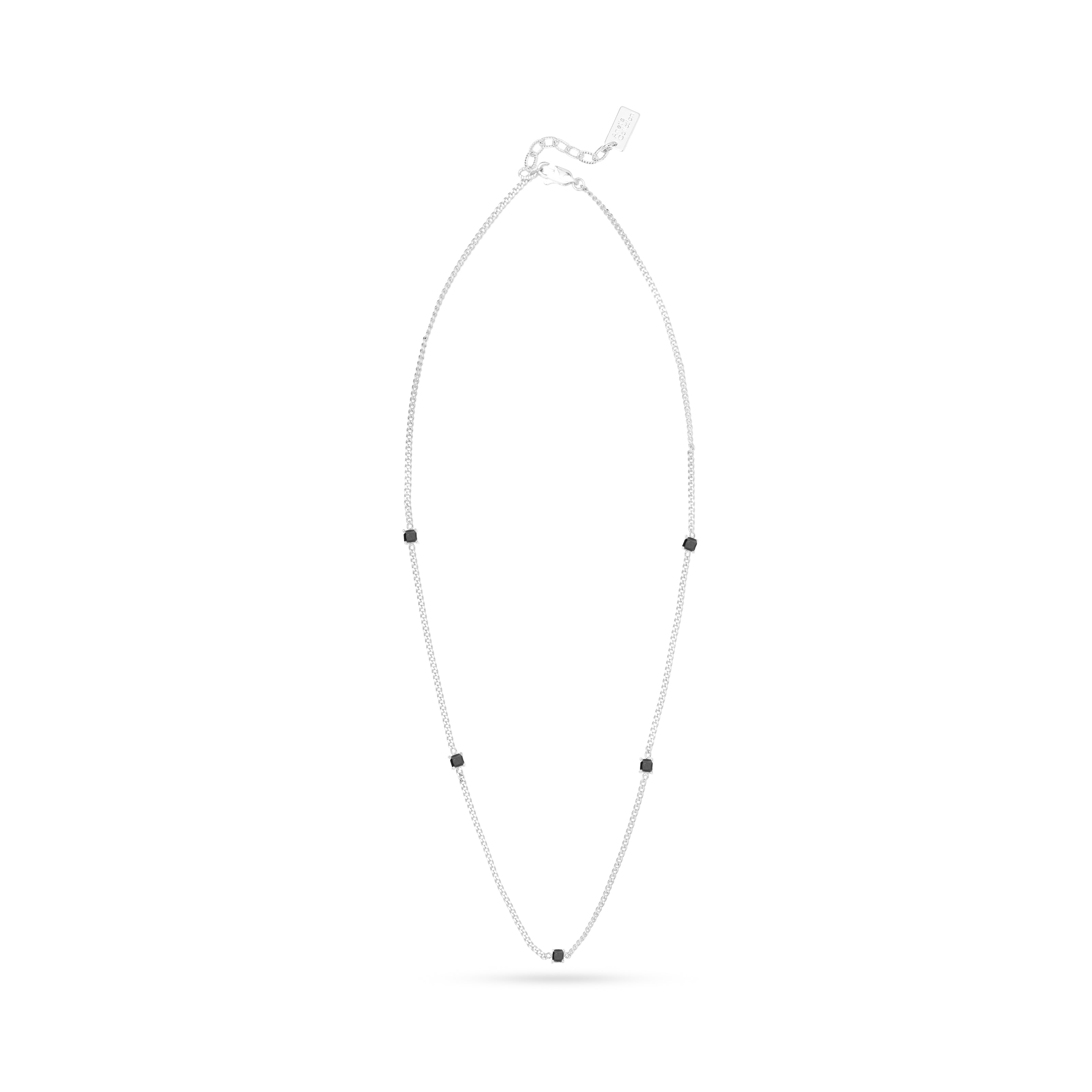 AC Gold Plated Necklace with Colored Zircon Gemstone