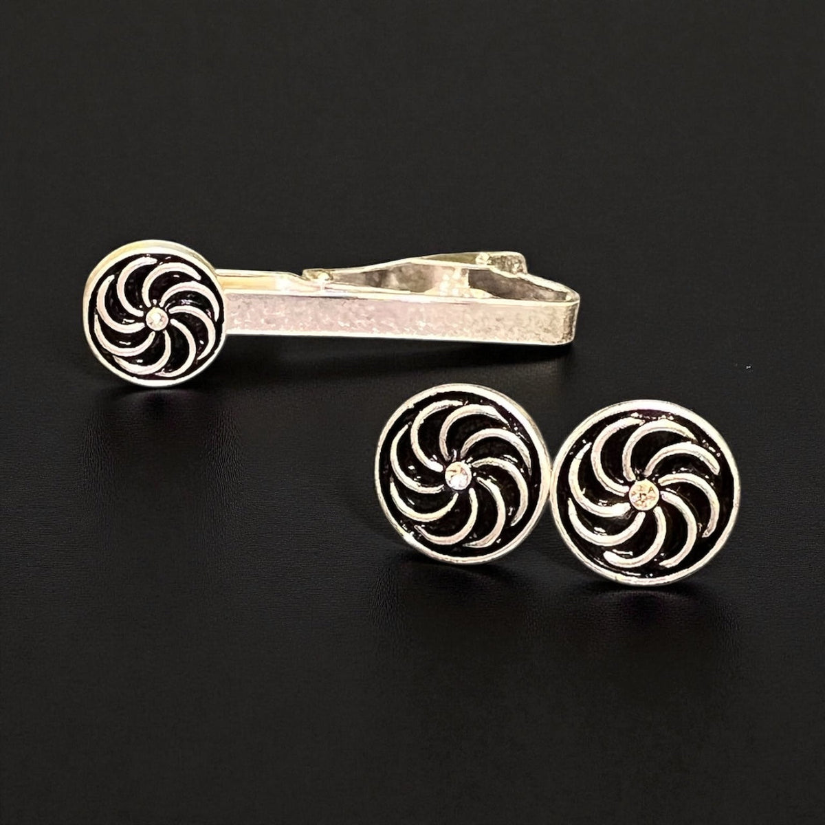 Eternity Tie Clip & Cufflinks