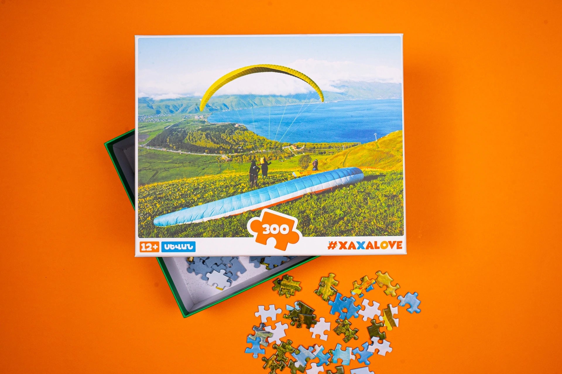 Paragliding Over Lake Sevan – 300-Piece Puzzle
