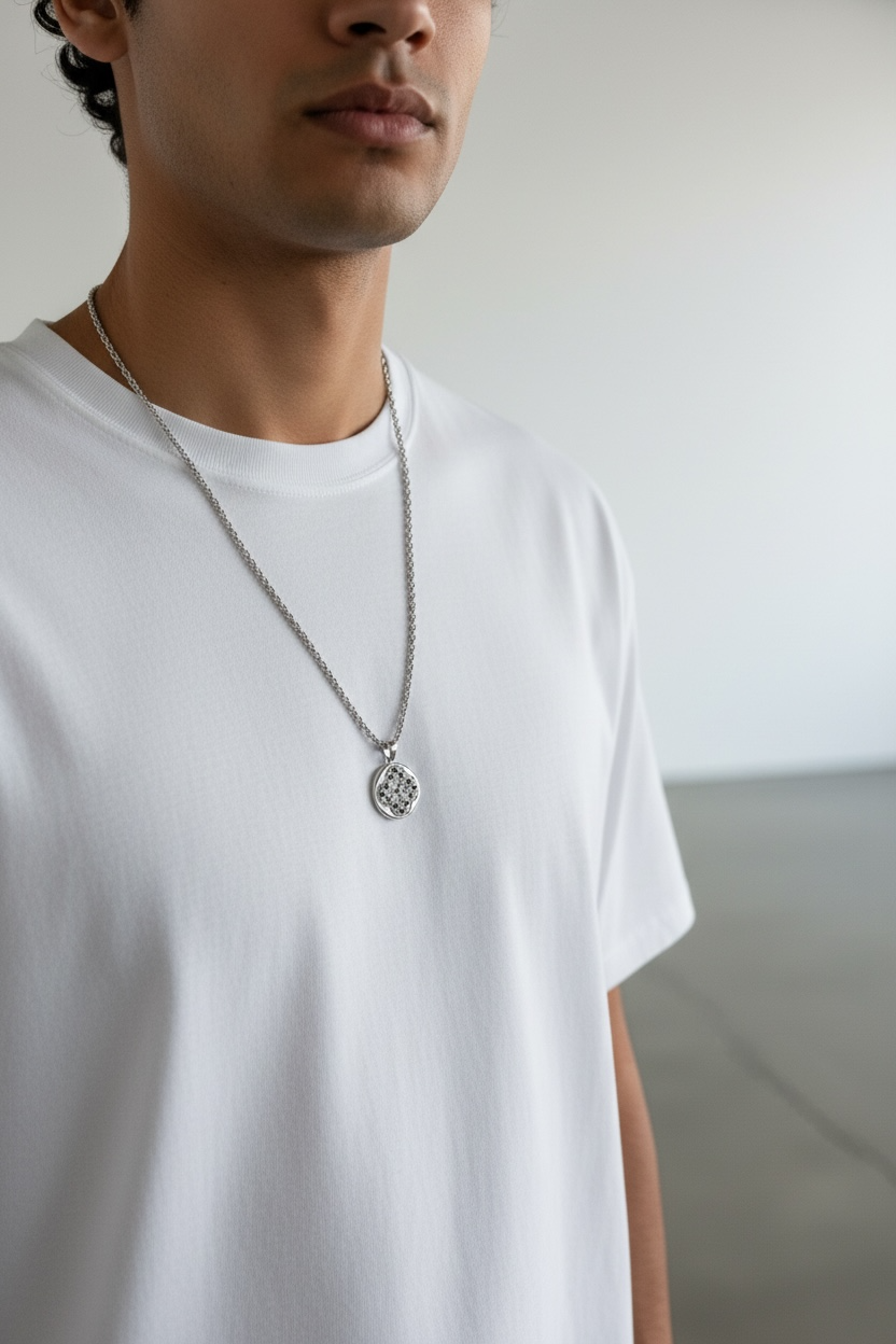 Armenian Heritage Reversible Clover Medallion Necklace – Hayr Mer Prayer Pendant (Unisex)
