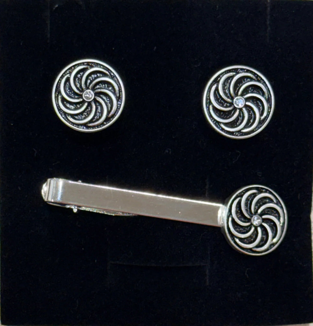 Eternity Tie Clip & Cufflinks