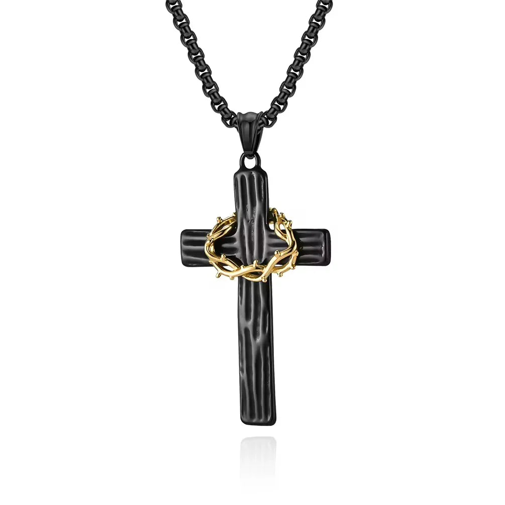 Thorns Cross Necklace