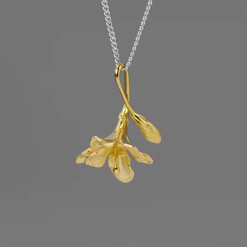 Lily Blossom Pendant Necklace