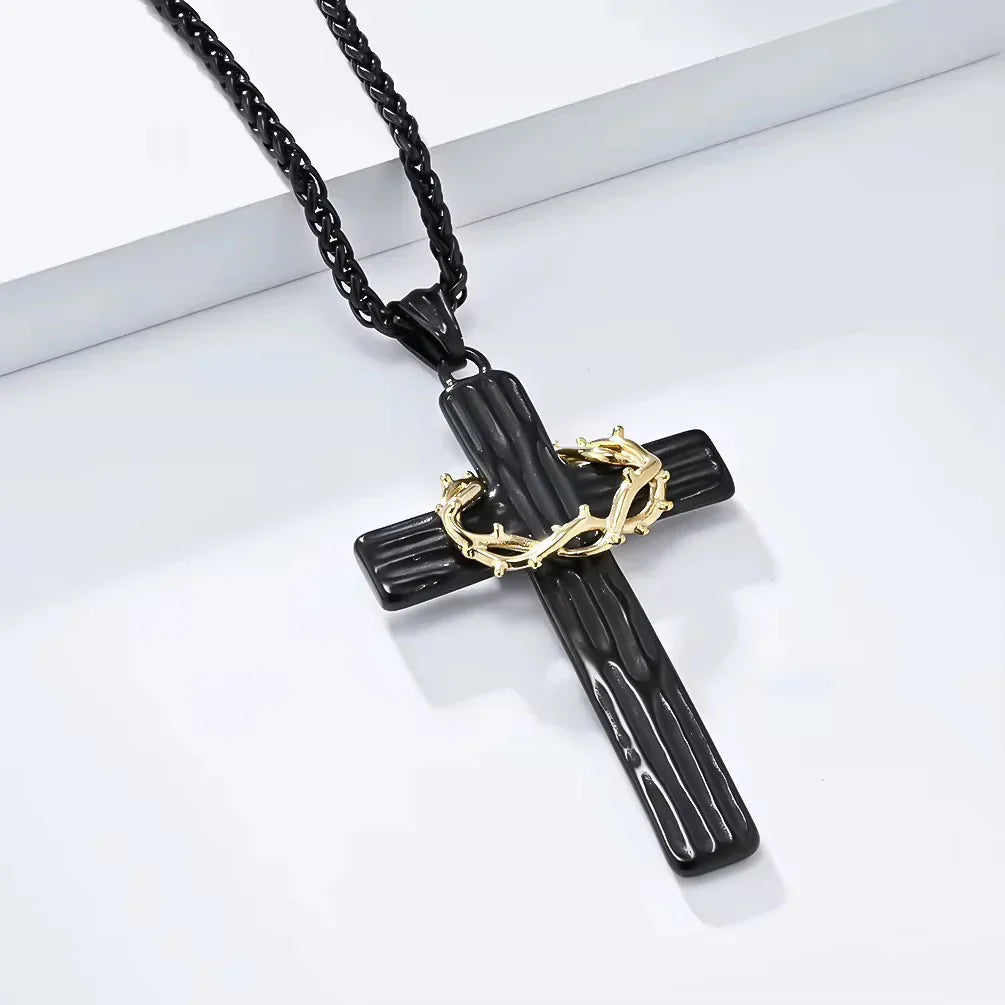 Thorns Cross Necklace