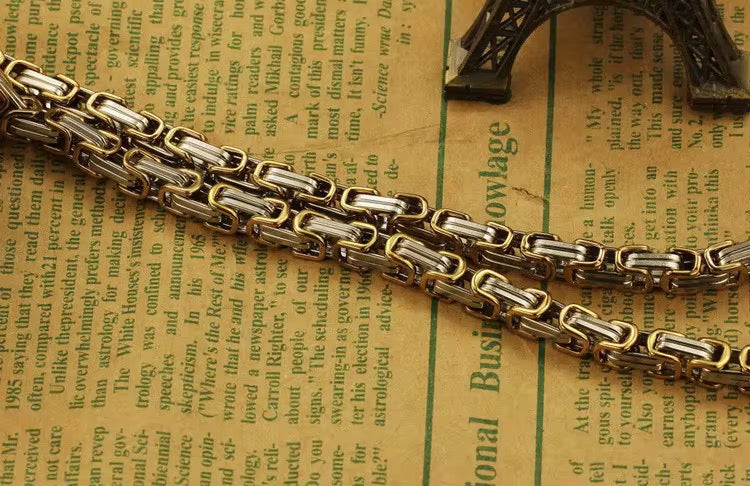 Silver double chain neckalce
