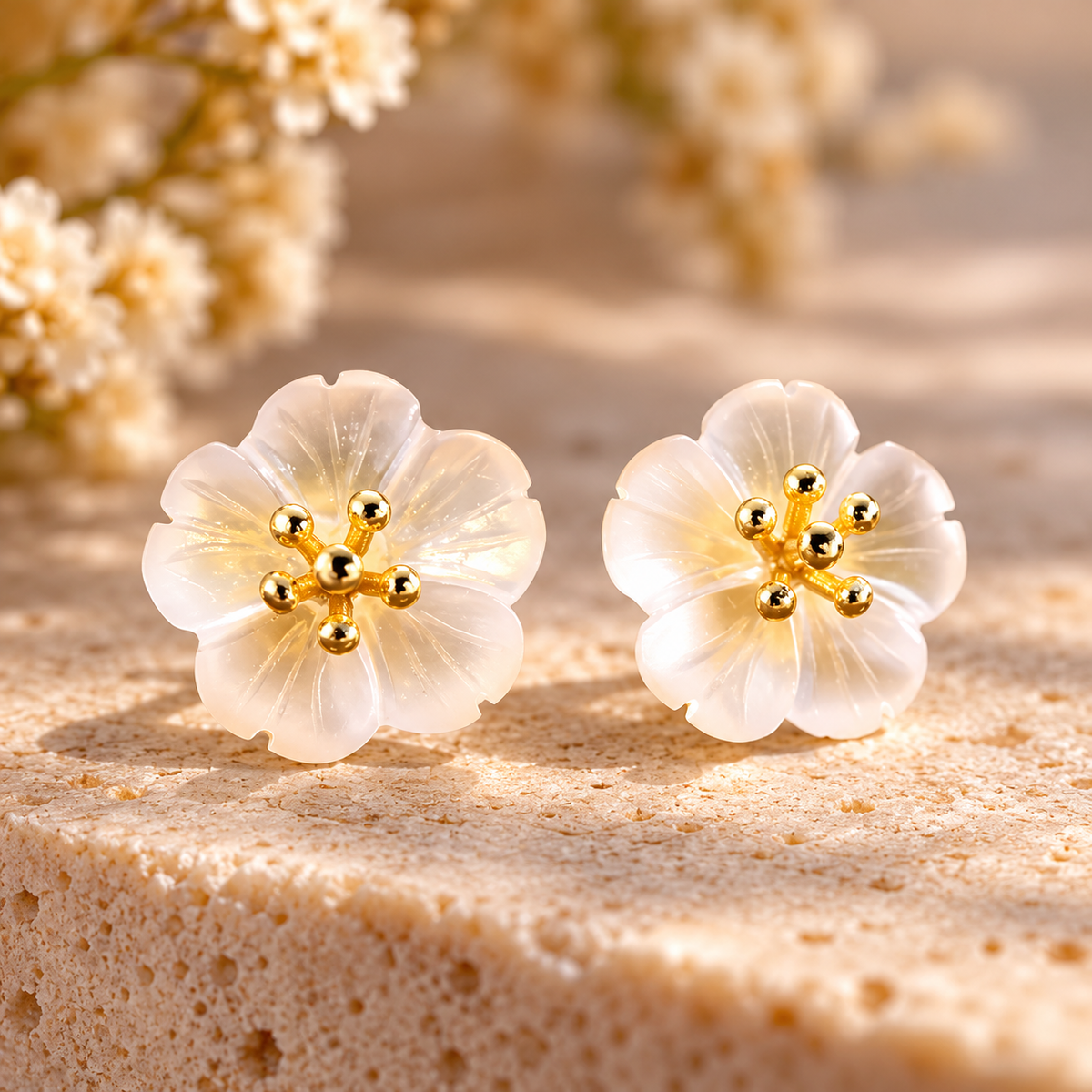 Luminous Blossom Earrings
