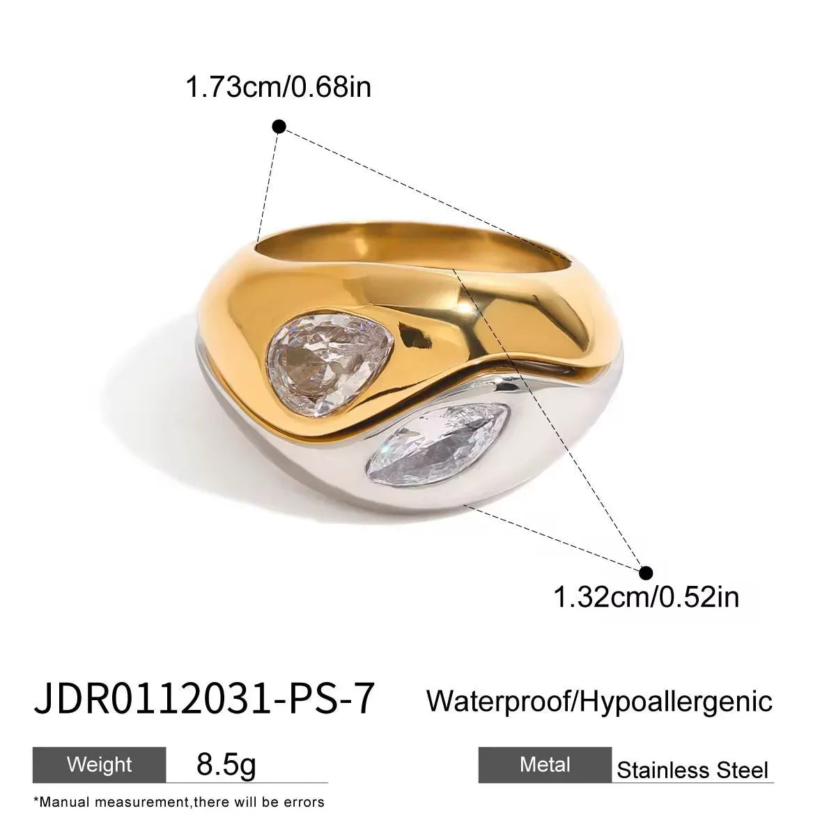 Dual Flow Crystal Ring