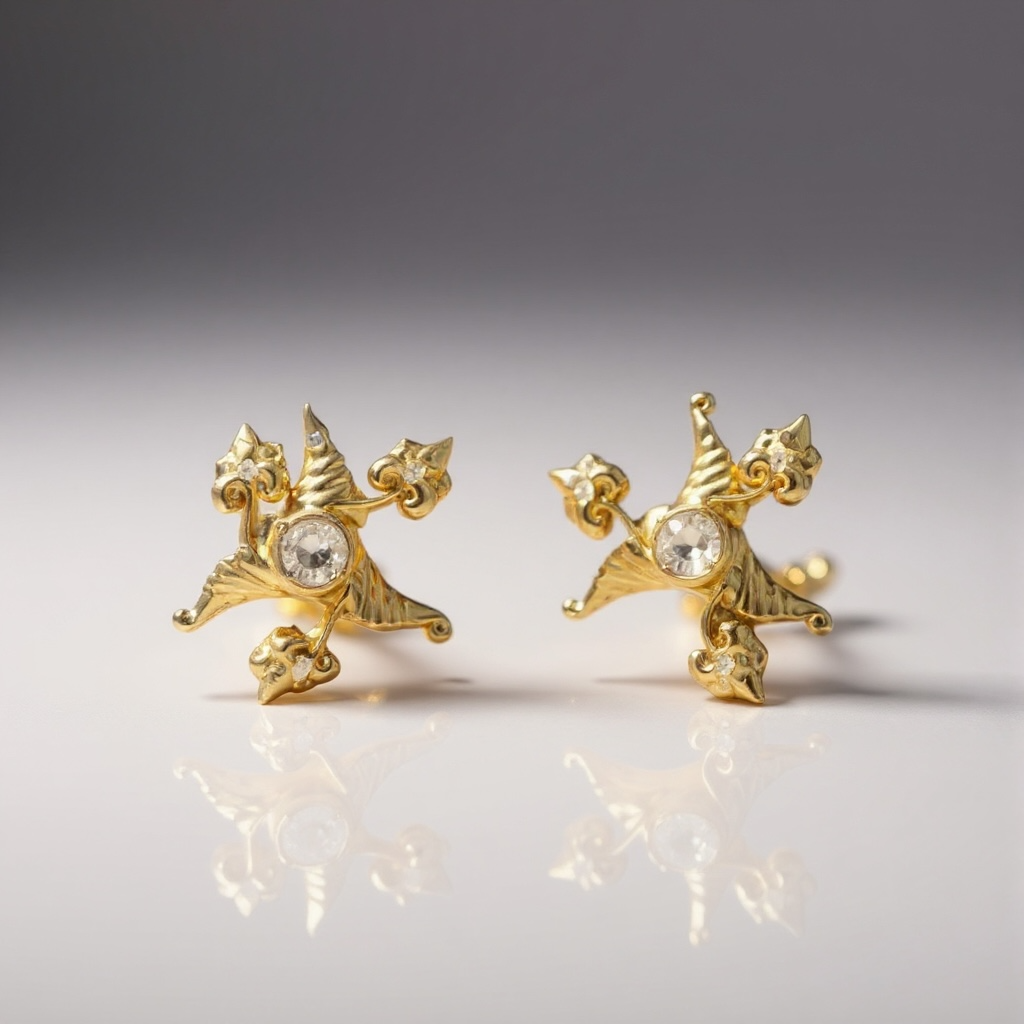 Archesh Star Earrings — Armenian Gospel 1288 Inspired