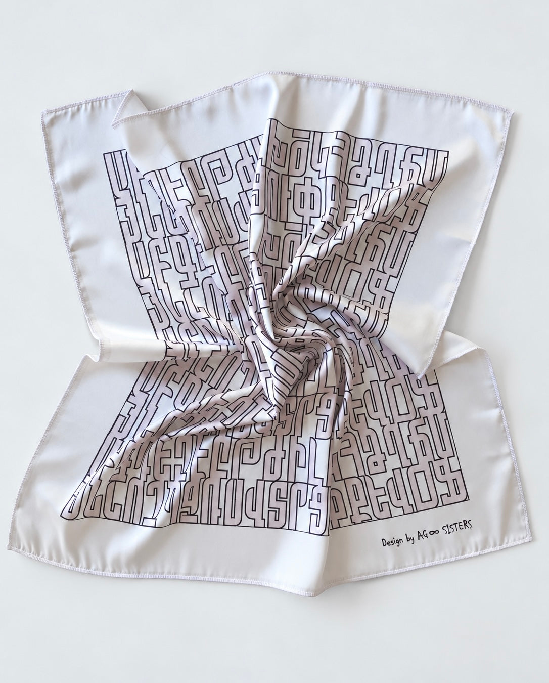 Armenian Alphabet Scarf by AG Sisters