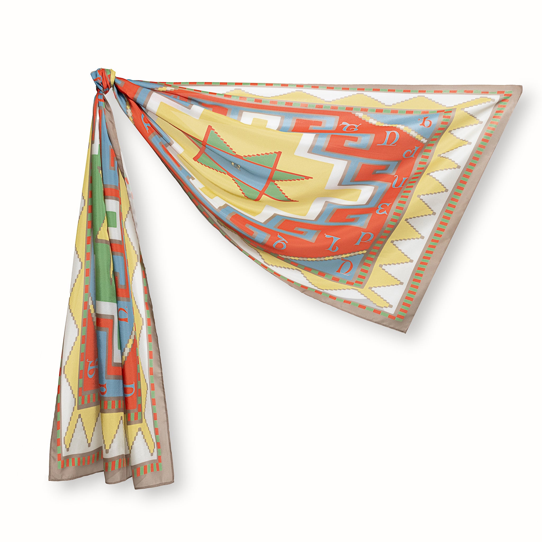 Armenian Alphabet Scarf #3 Rectangle