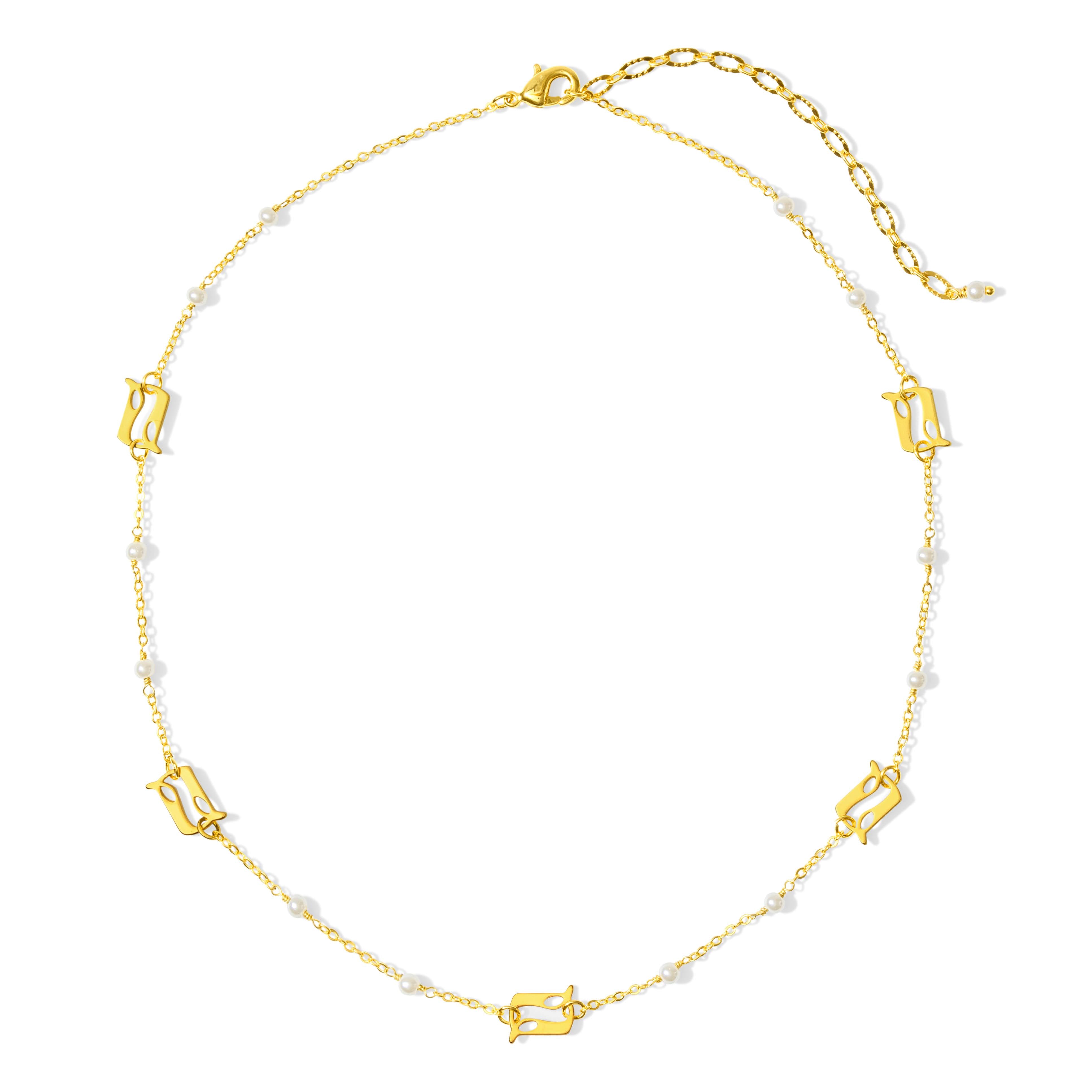 Beginning Pearl  Logo Necklace