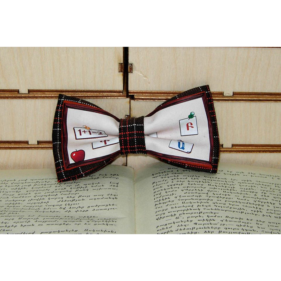Letters and Numbers Bow Tie