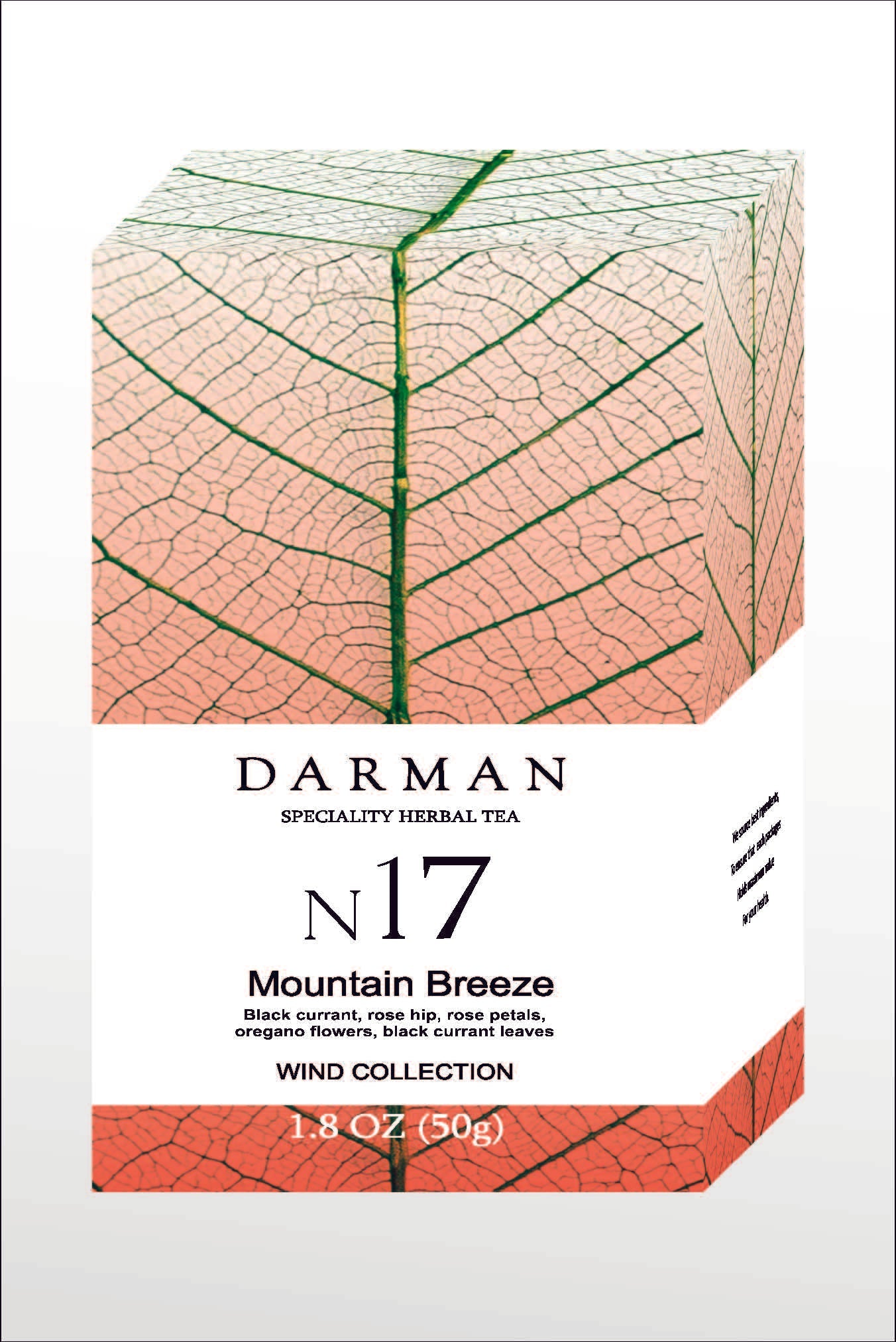 Darman Tea No17 - Mountain Breeze (Black Currant Fruits and Leaves, Rosehip, Rose Petals, Oregano)