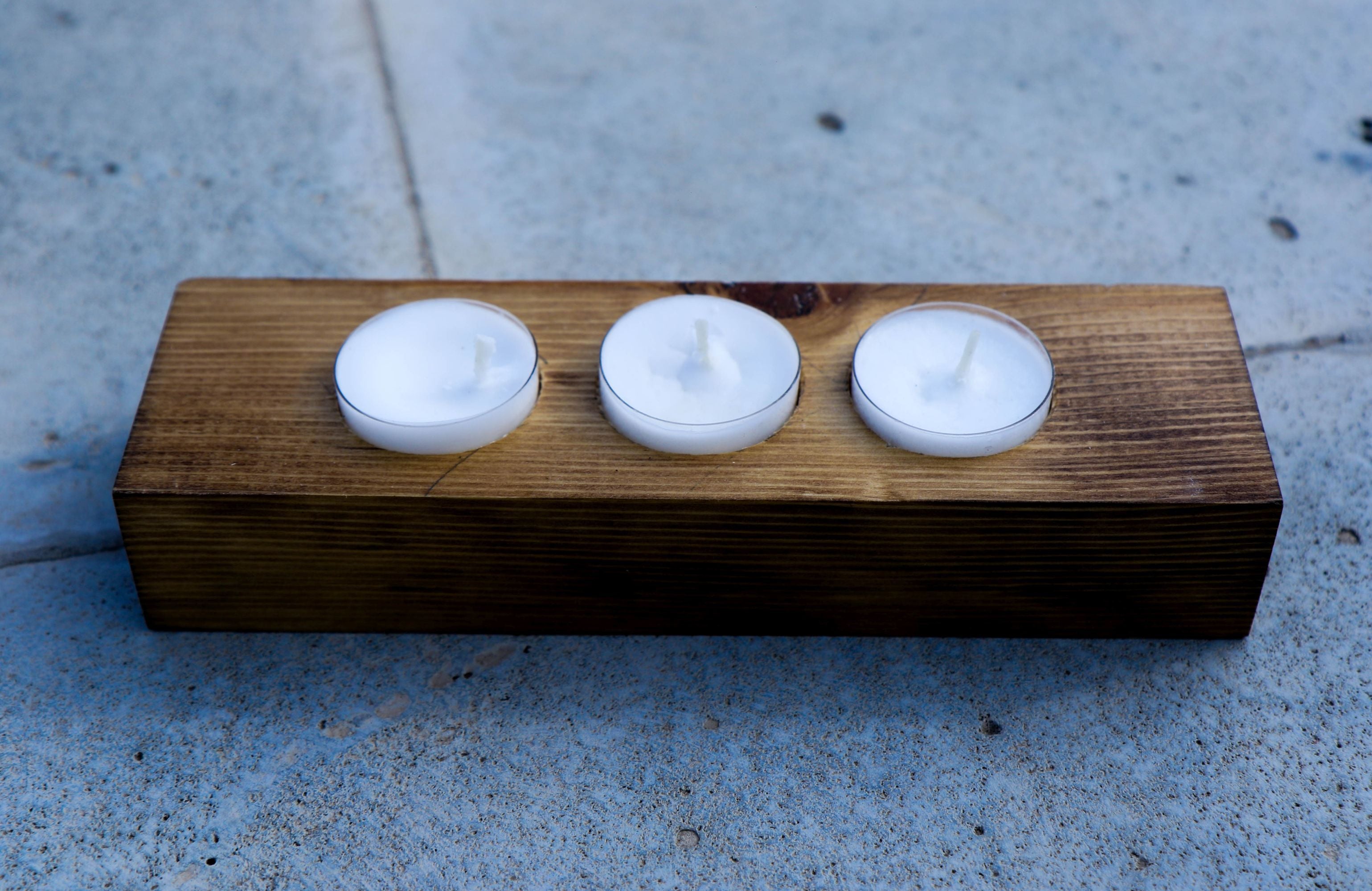 Handmade Wooden Candle Tray