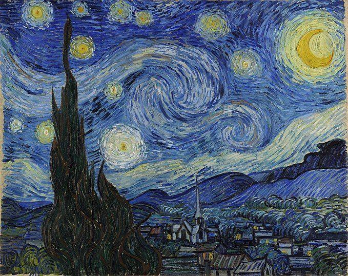 Color by Number on Canvas - Van Gogh - The Starry Night