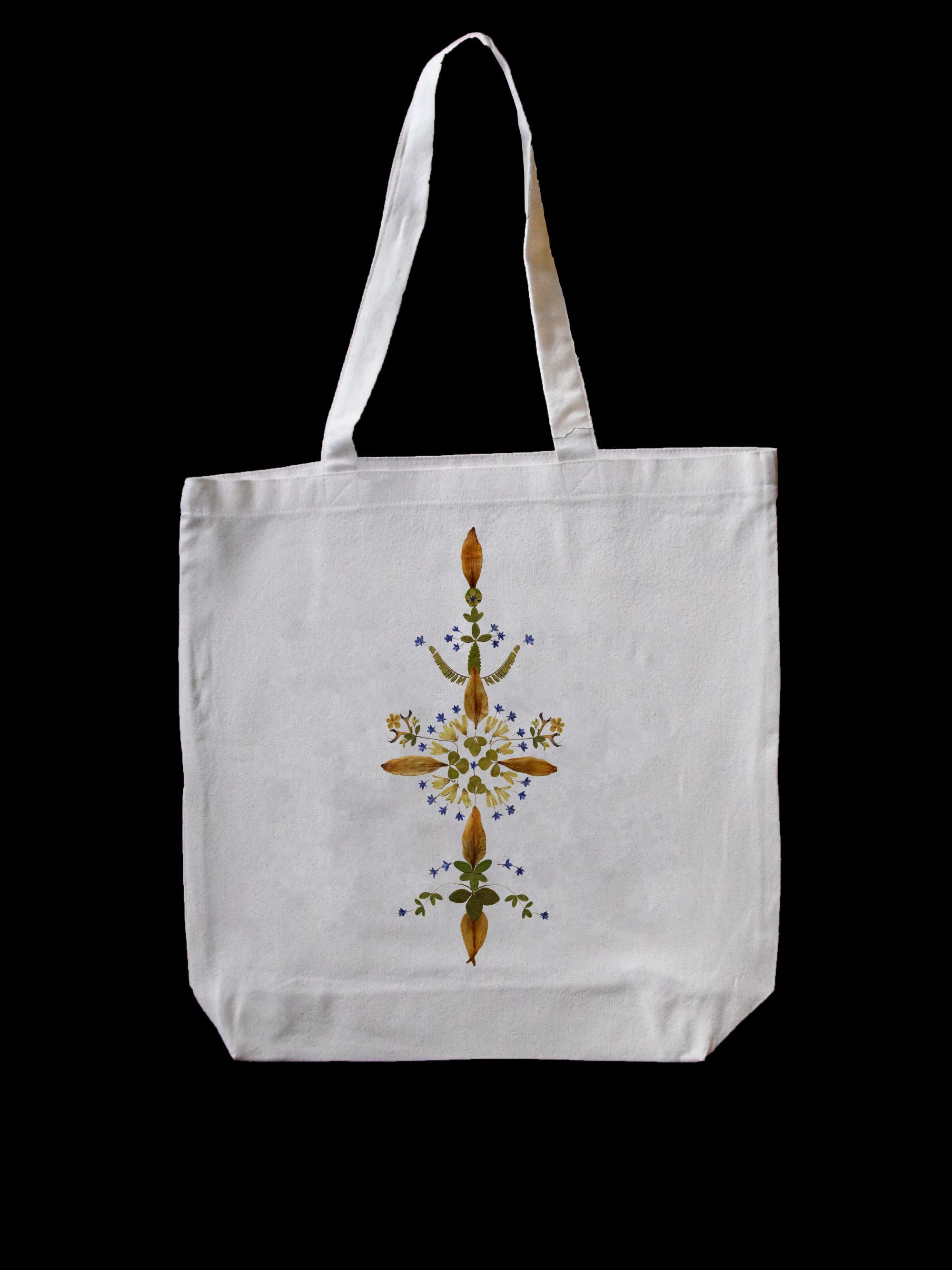 Cross-Like Ornament White Tote Bag