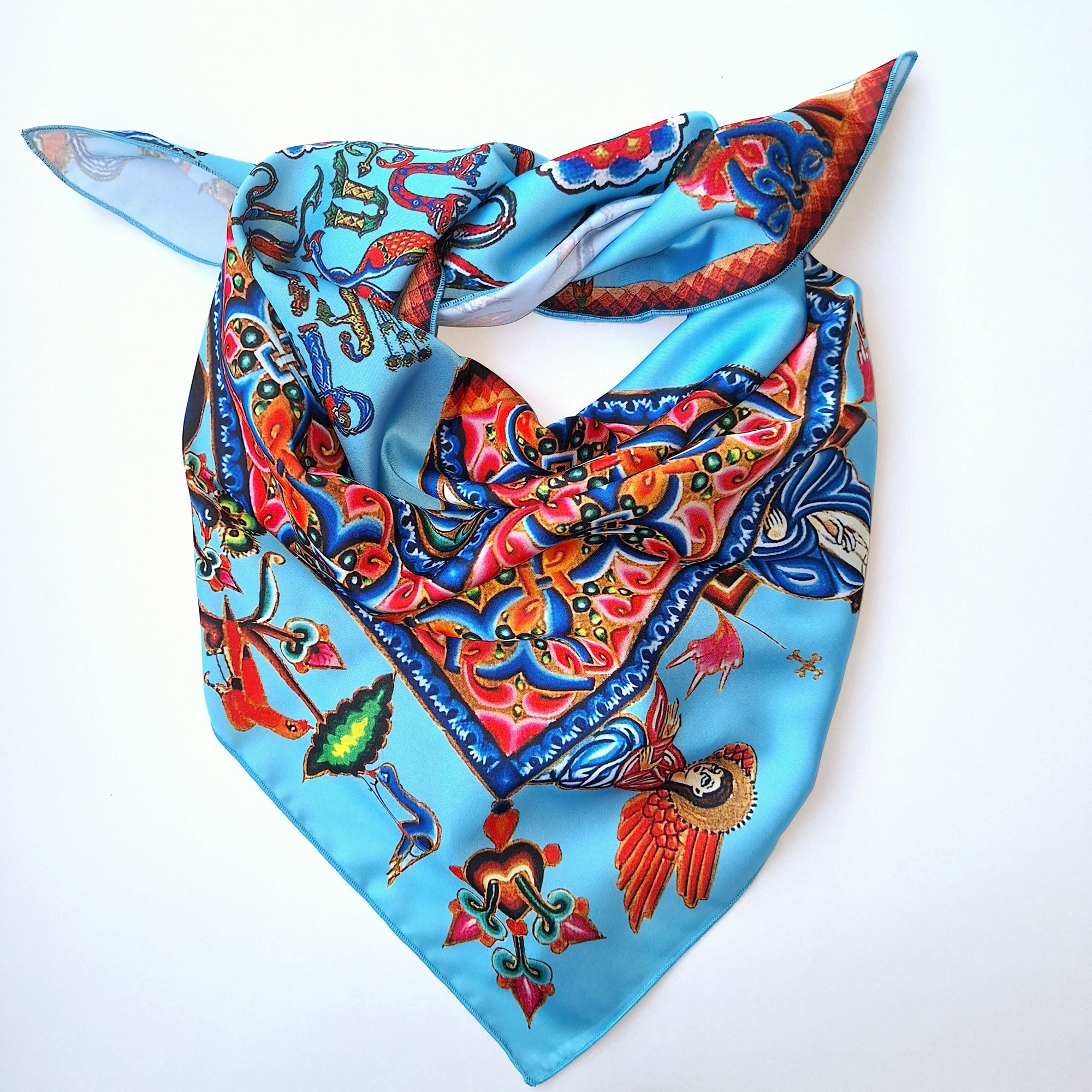 Armenian Letters and Altar Scarf (light blue) by Mane՛