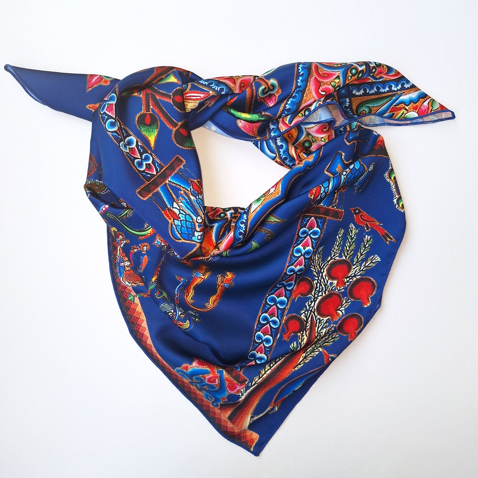 Armenian Letters and Altar Scarf (dark blue) by Mane՛