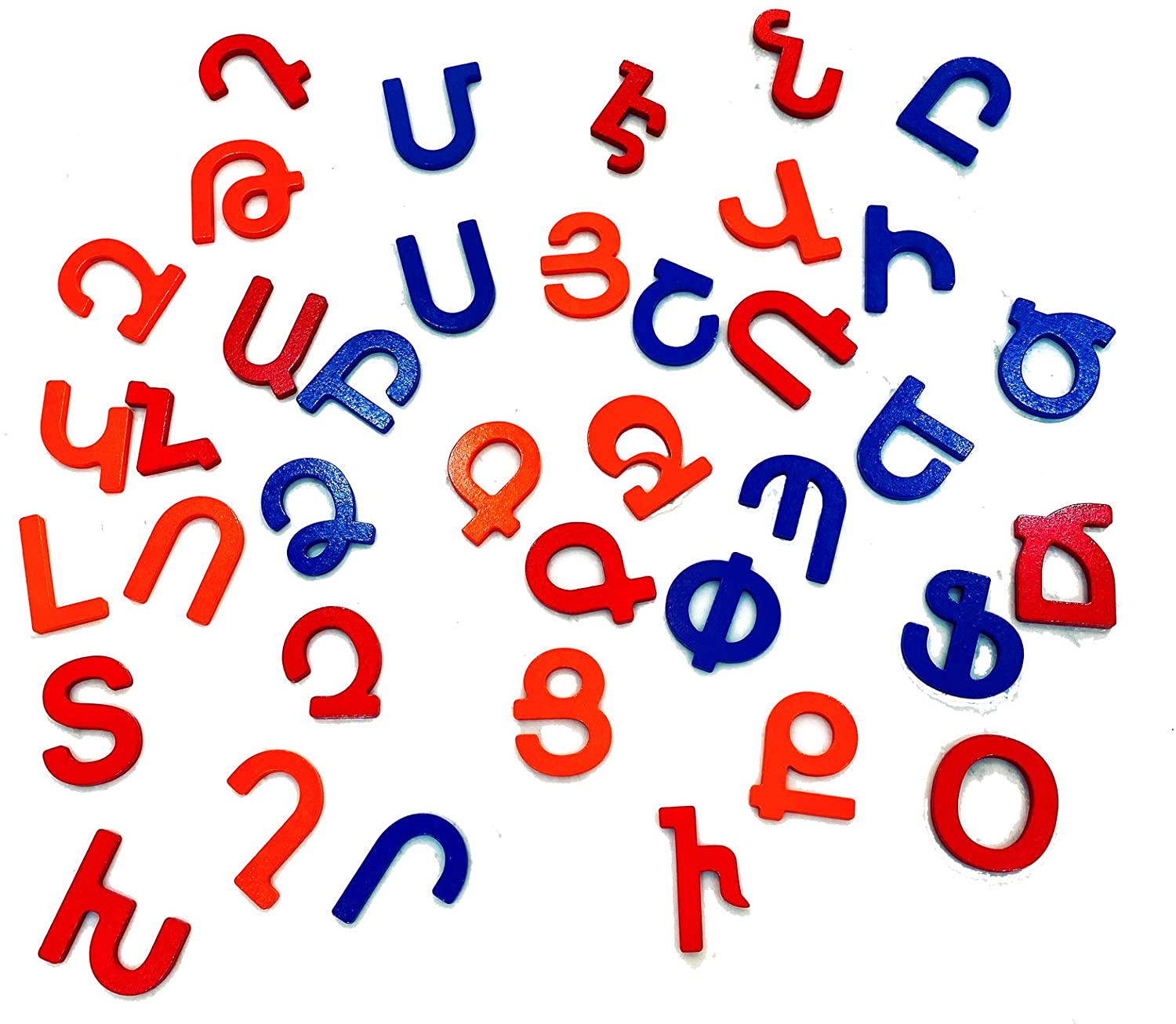 Armenian alphabet puzzle board